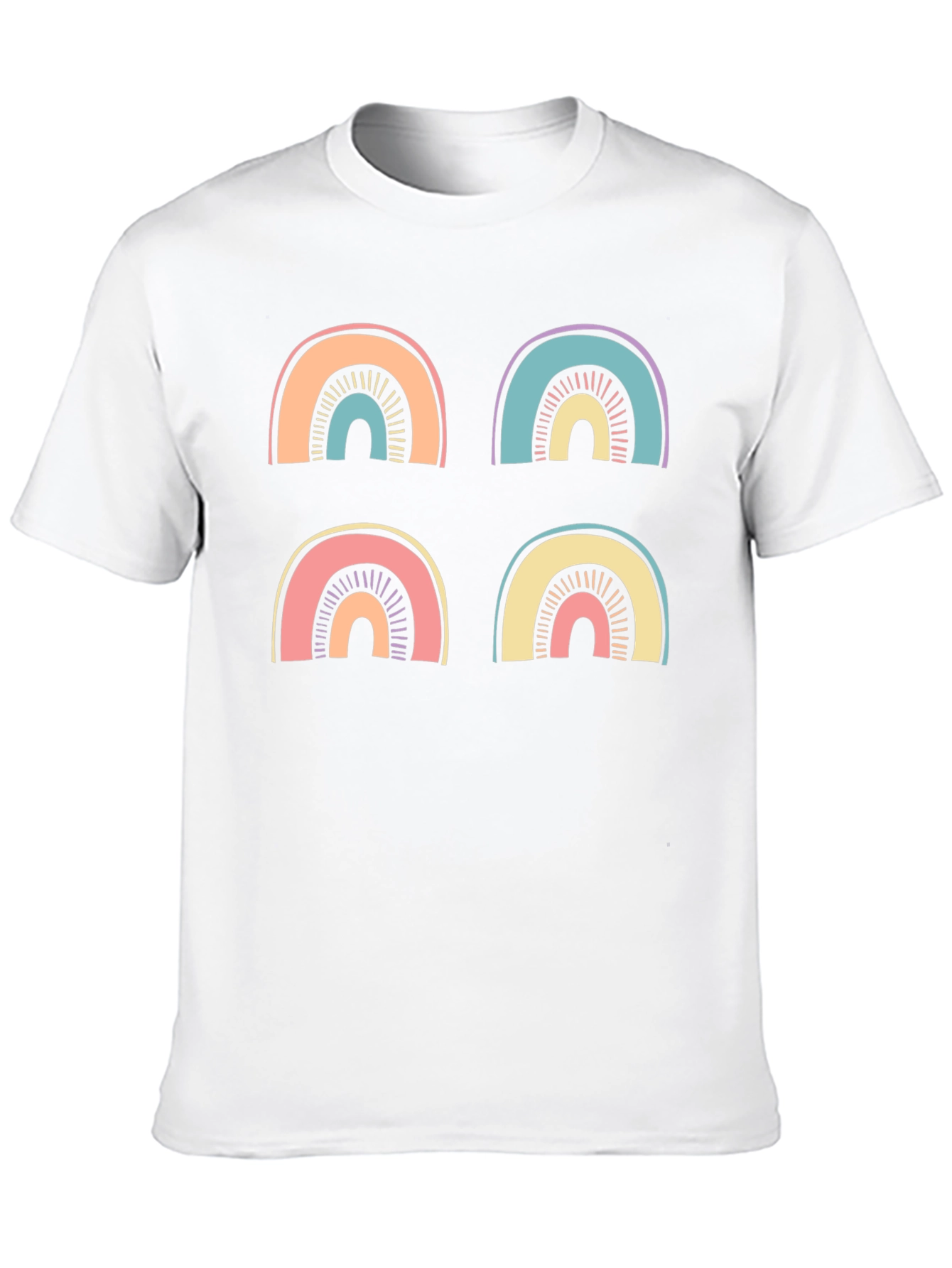 Black Retro Rainbow T-Shirt view 10