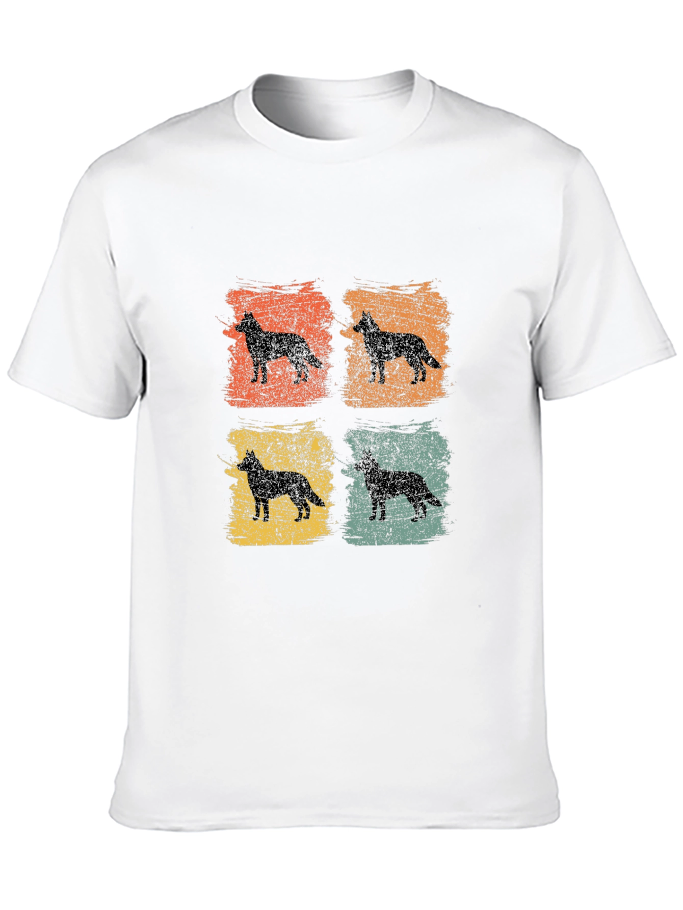 Black Vintage Dog Silhouette T-Shirt view 10