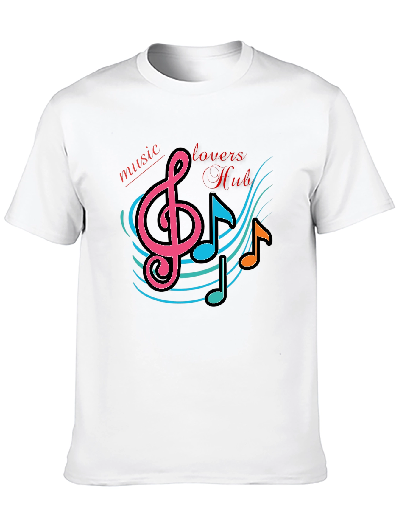 Black Music Lovers Hub Black Graphic T-Shirt view 10
