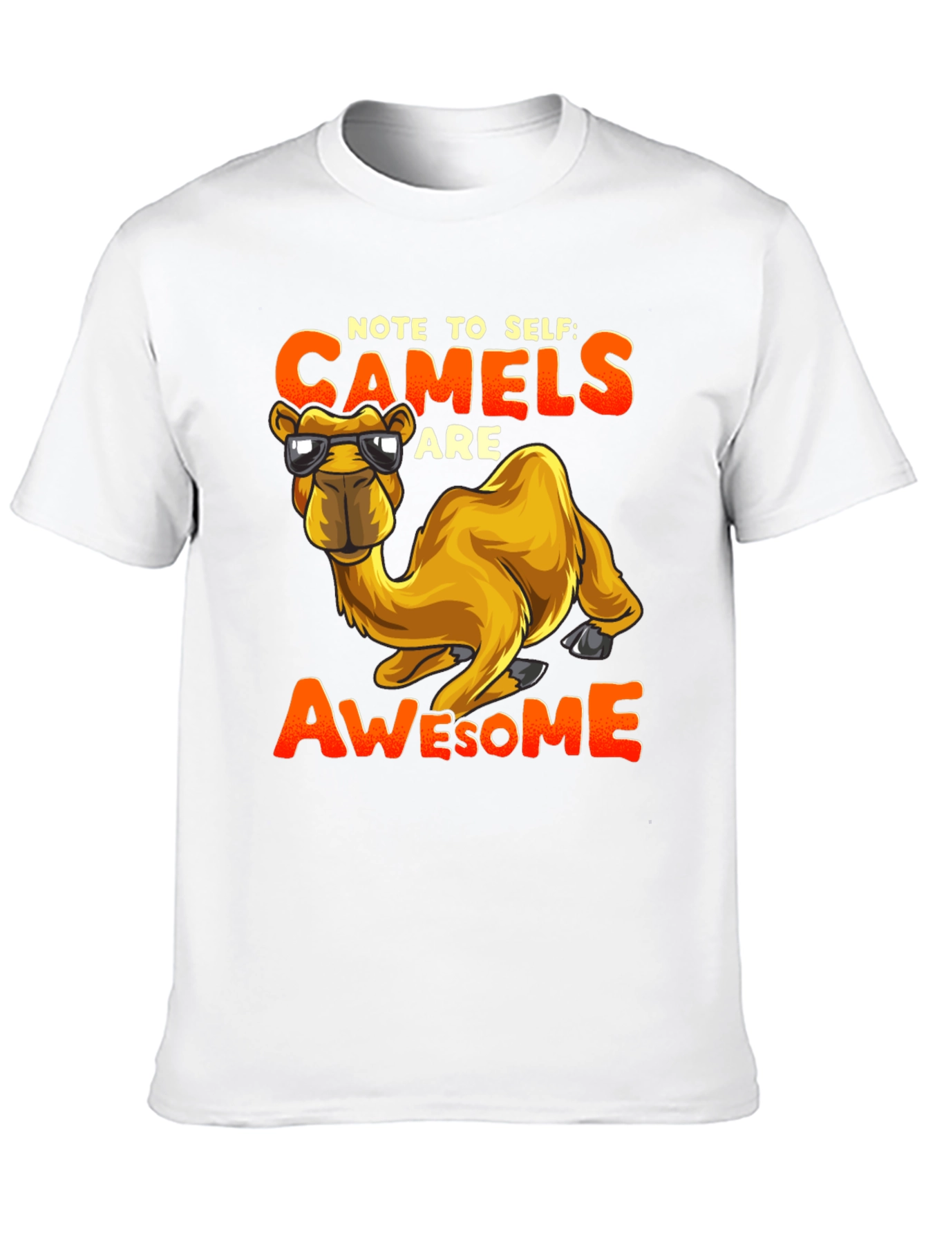 Black Note to Self Camels are Awesome T-Shirt view 10
