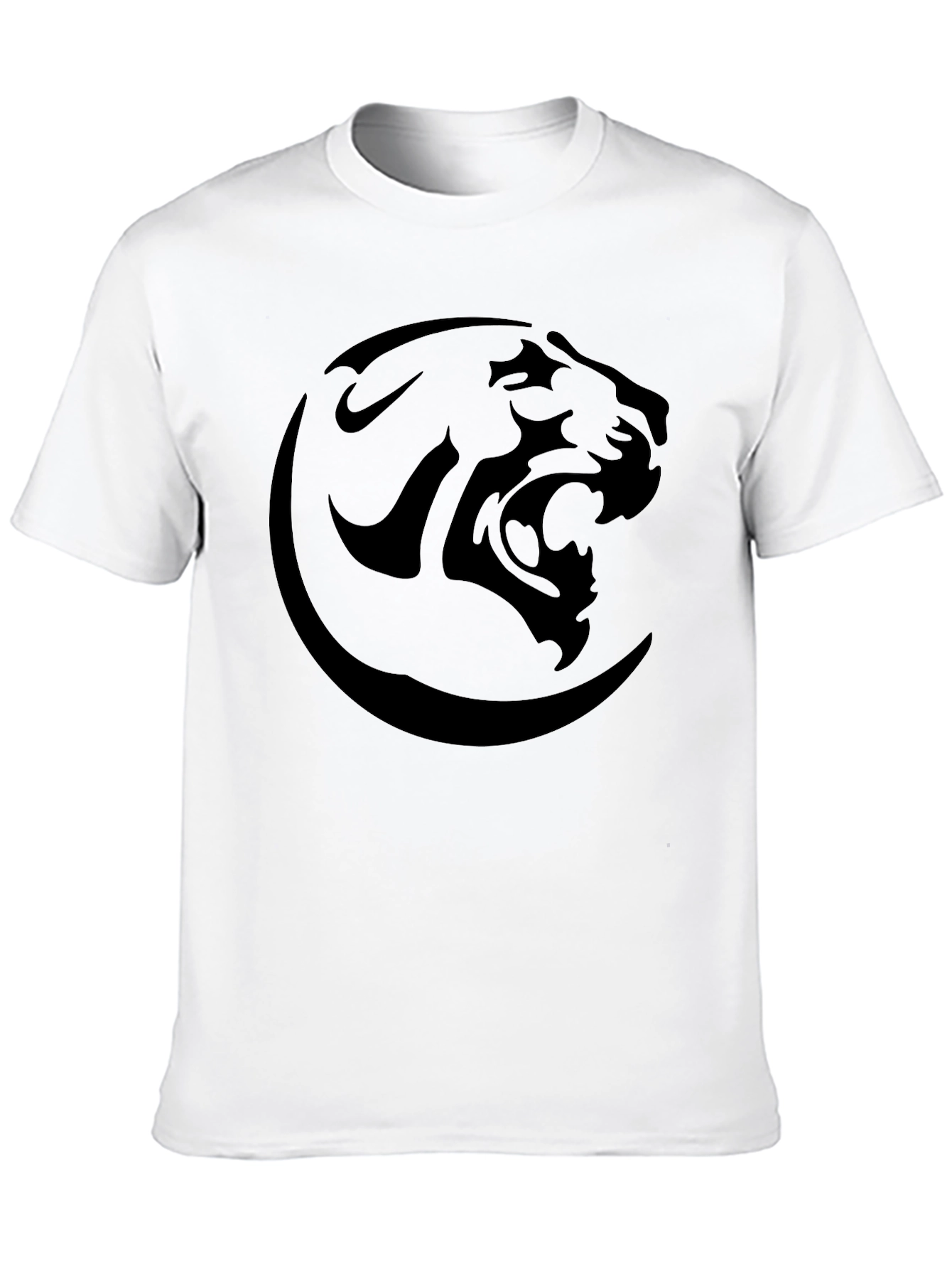 Black Black Panther Graphic Tee - Modern Crew Neck T-Shirt view 10