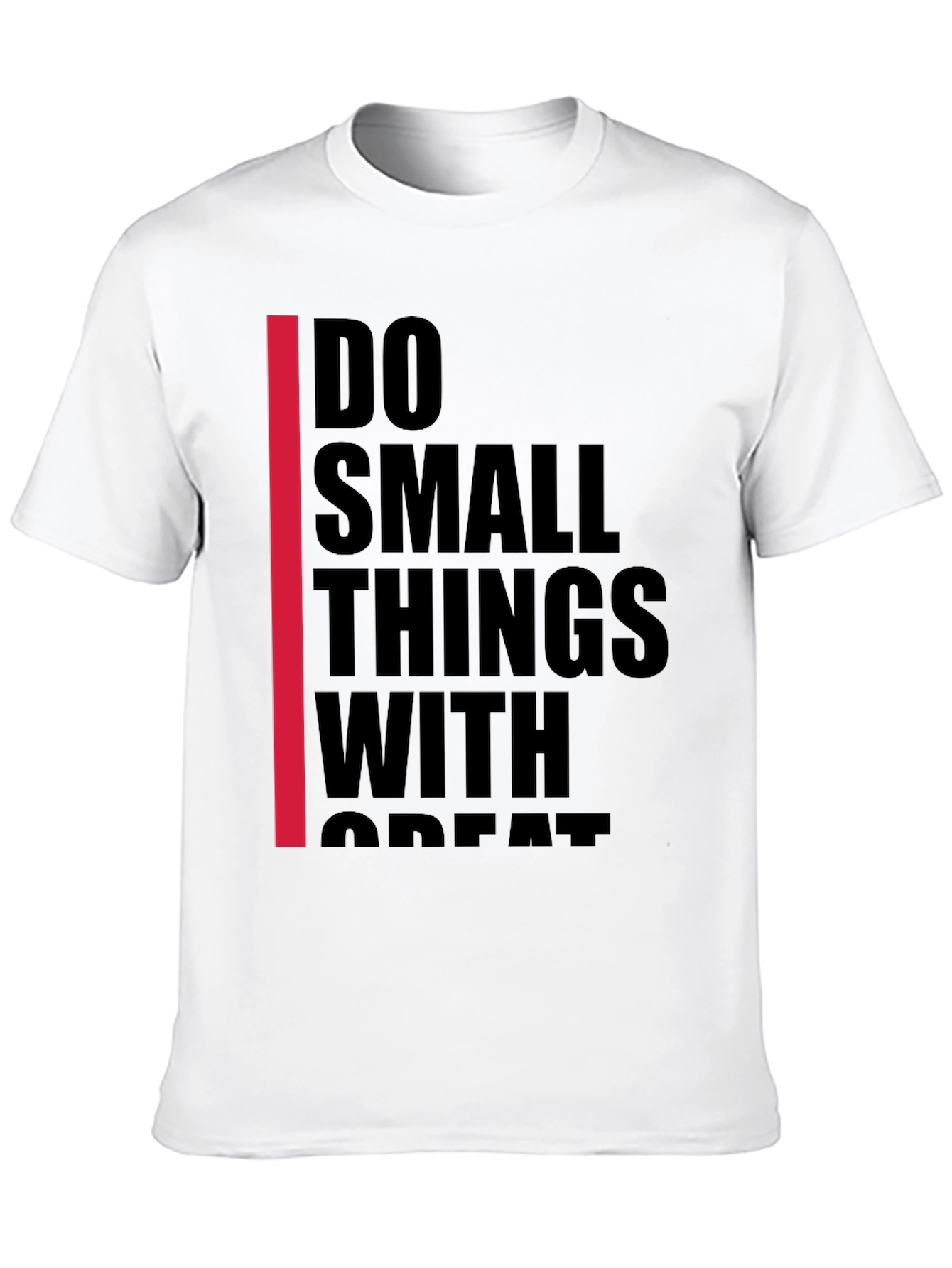 Black Inspirational Graphic Tee - Do Small Things With Great Love view 10