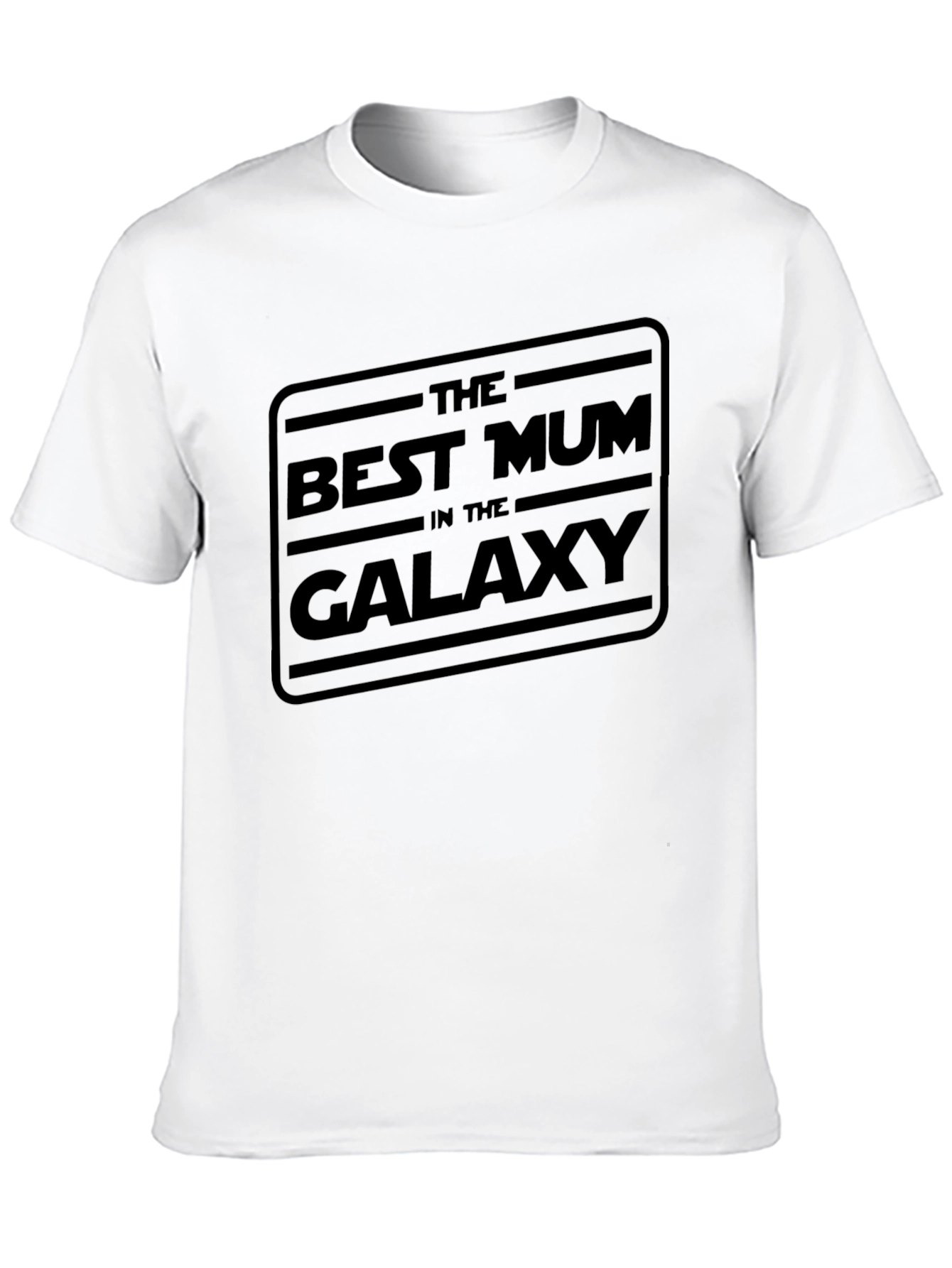 Black Best Mum in the Galaxy Black T-Shirt view 10