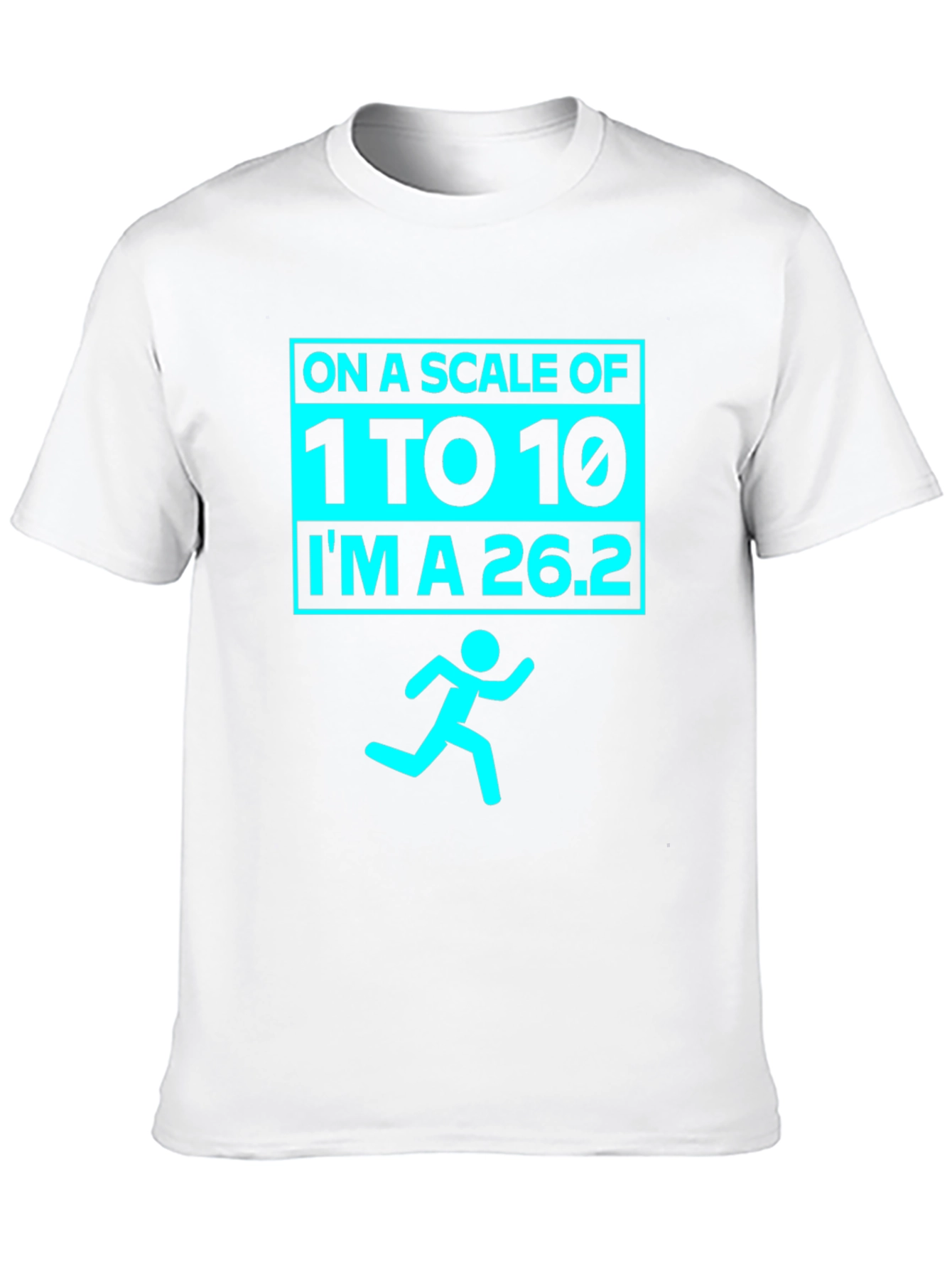 Black Marathoner's Humor Tee - Running Scale 26.2 view 10