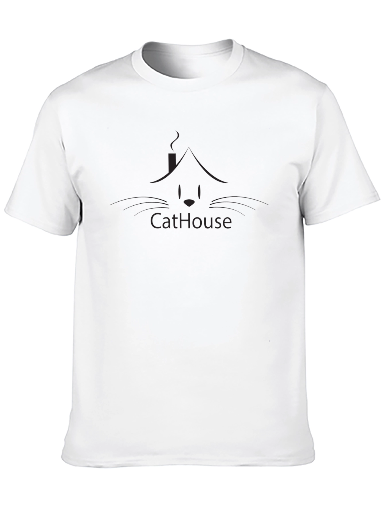 Black Men's Black "CatHouse" Graphic Tee view 10