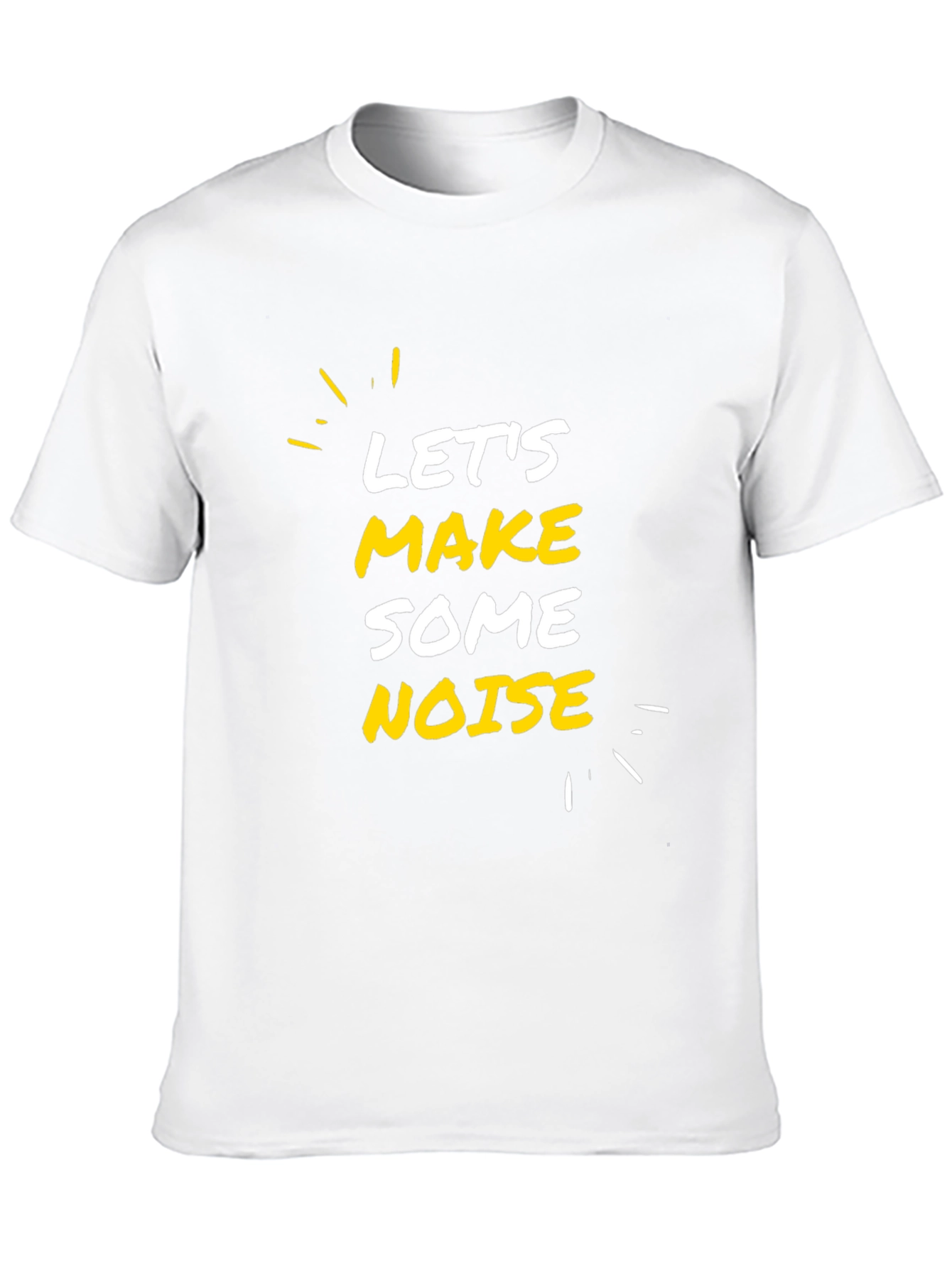 Black Let's Make Some Noise Black Graphic Tee view 10