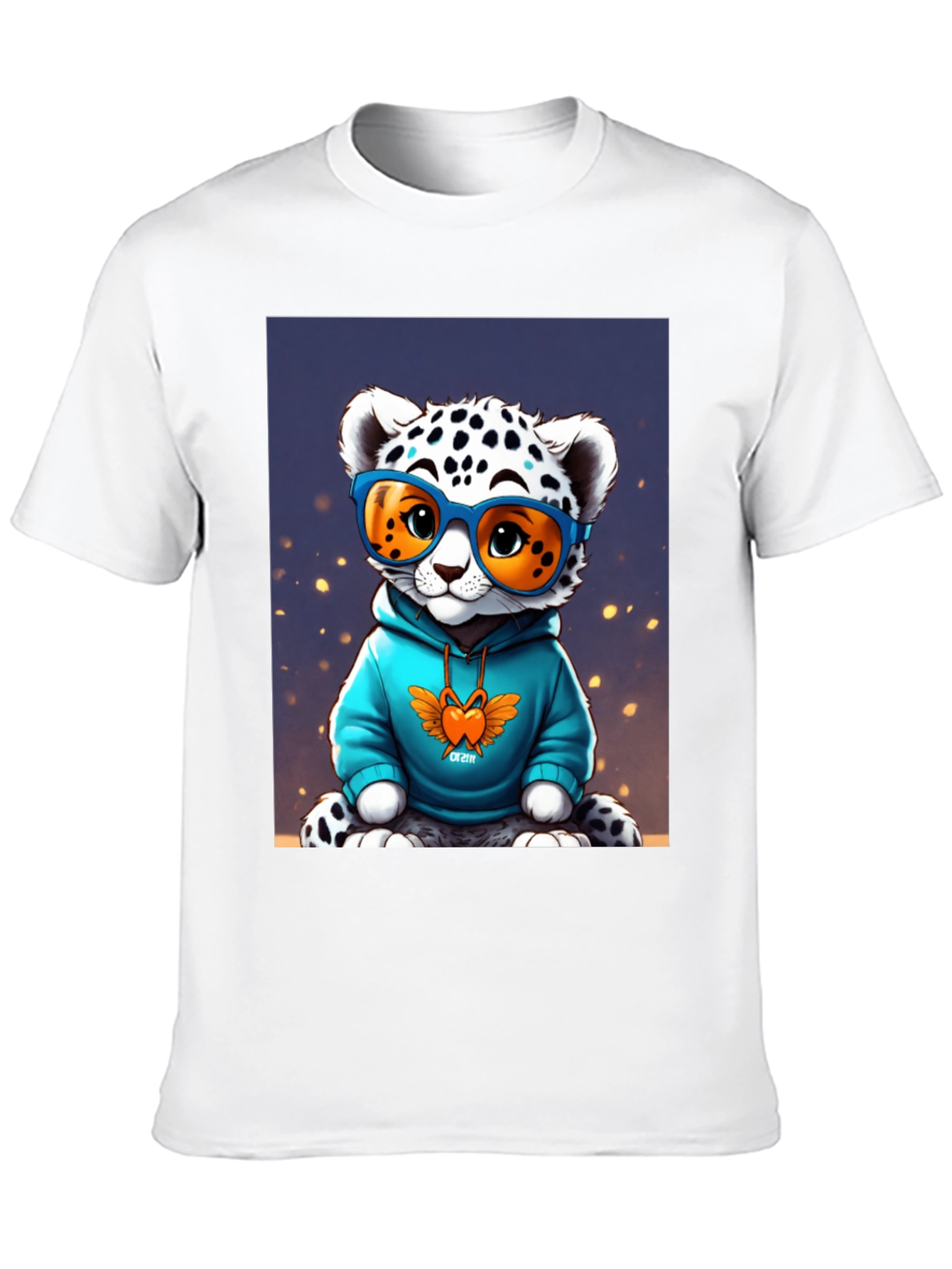 Black Cool Cat Tee - Funky Leopard Graphic T-Shirt view 10