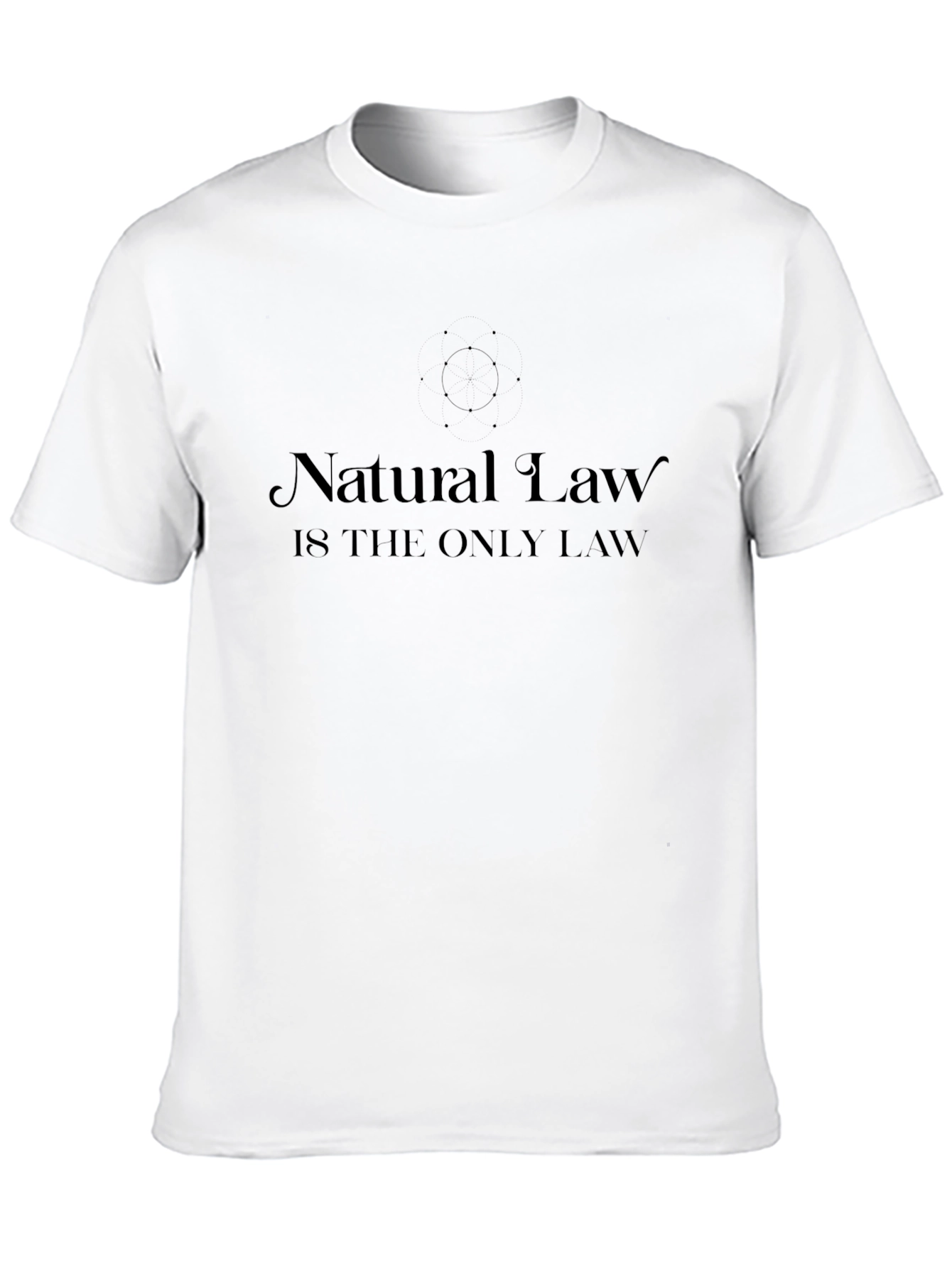 Black Natural Law Graphic T-Shirt - Soft Cotton Tee view 10