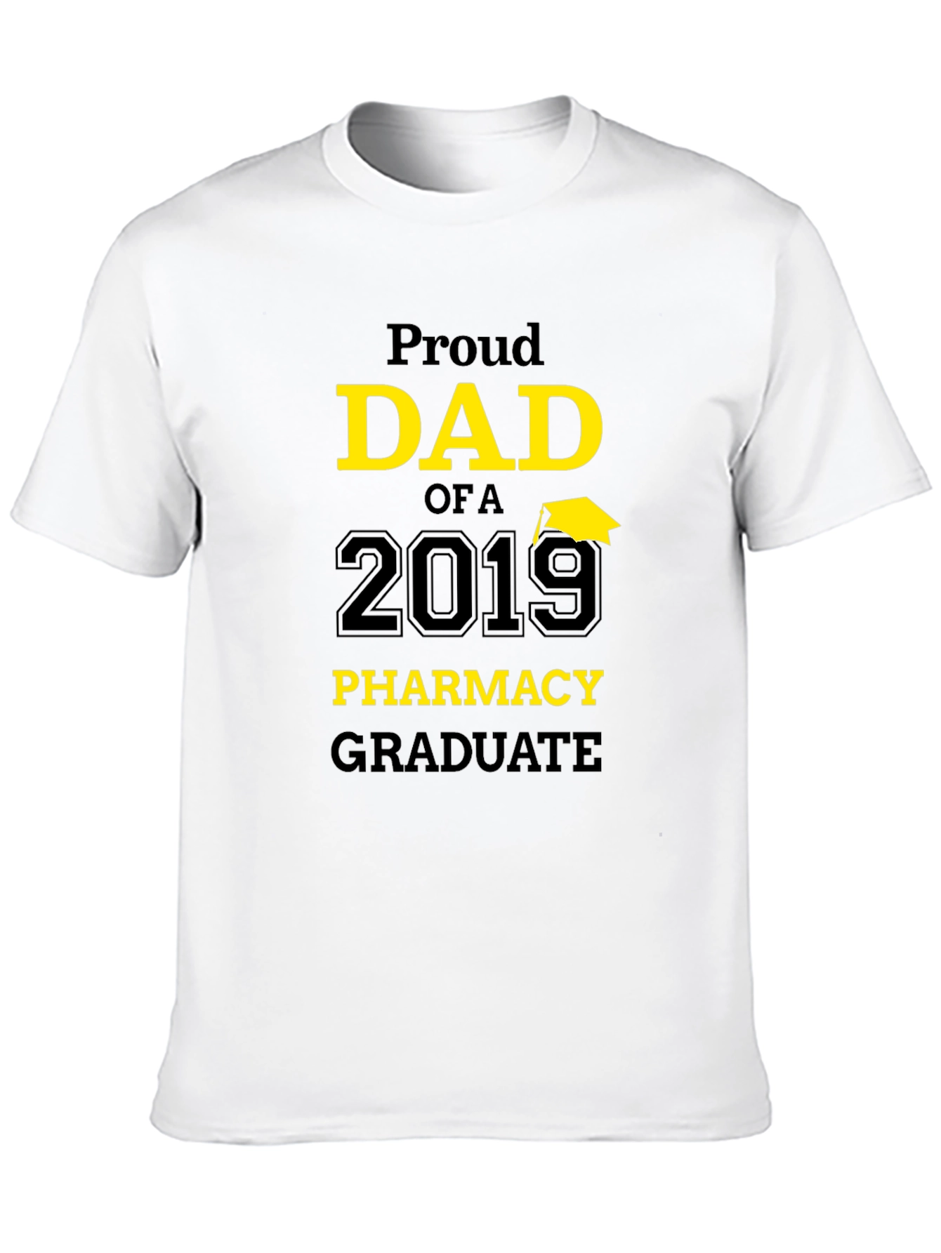 Black Proud Dad of a 2019 Pharmacy Graduate Black T-Shirt view 10
