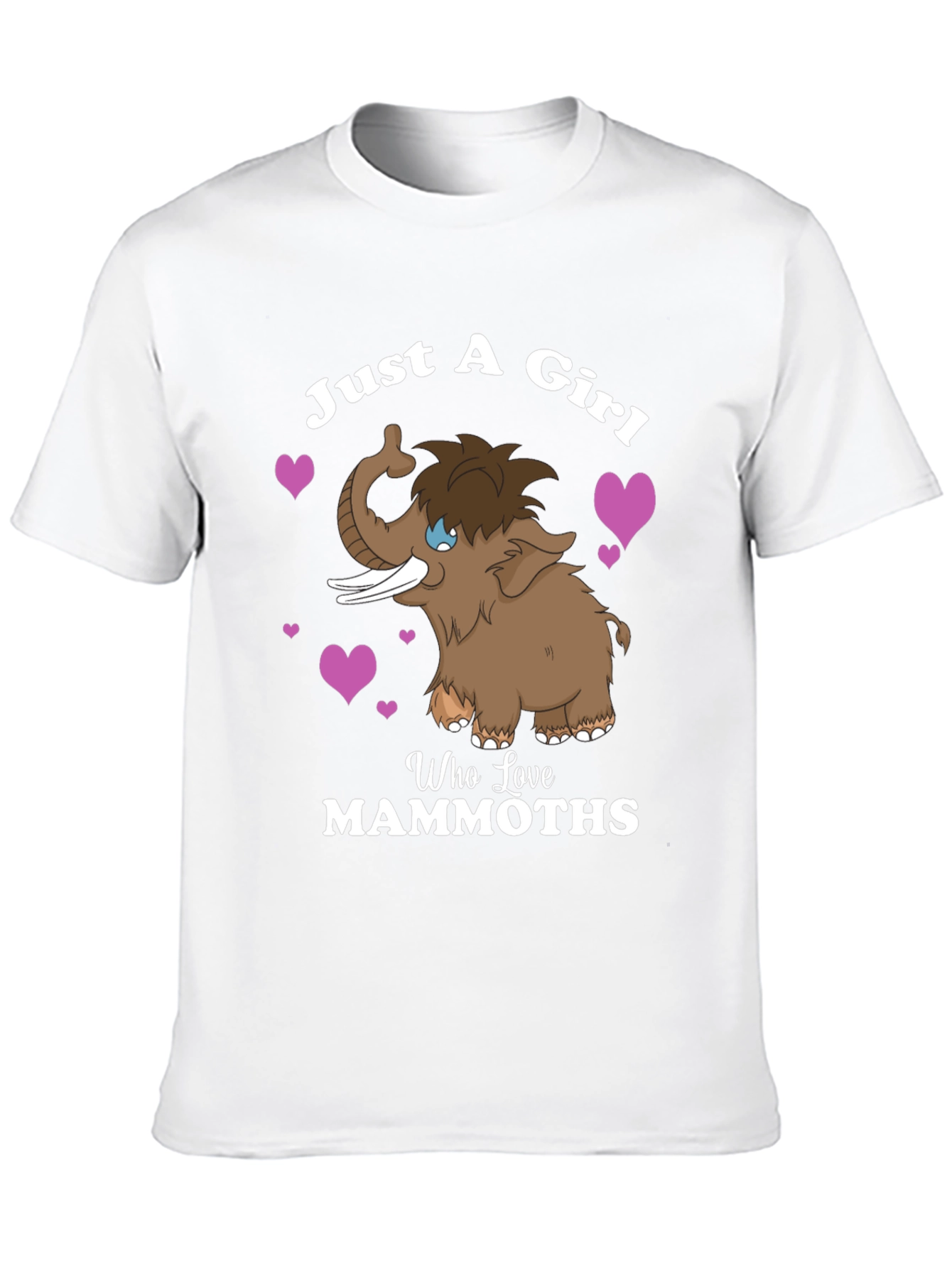 Black Just a Girl Who Loves Mammoths T-Shirt view 10