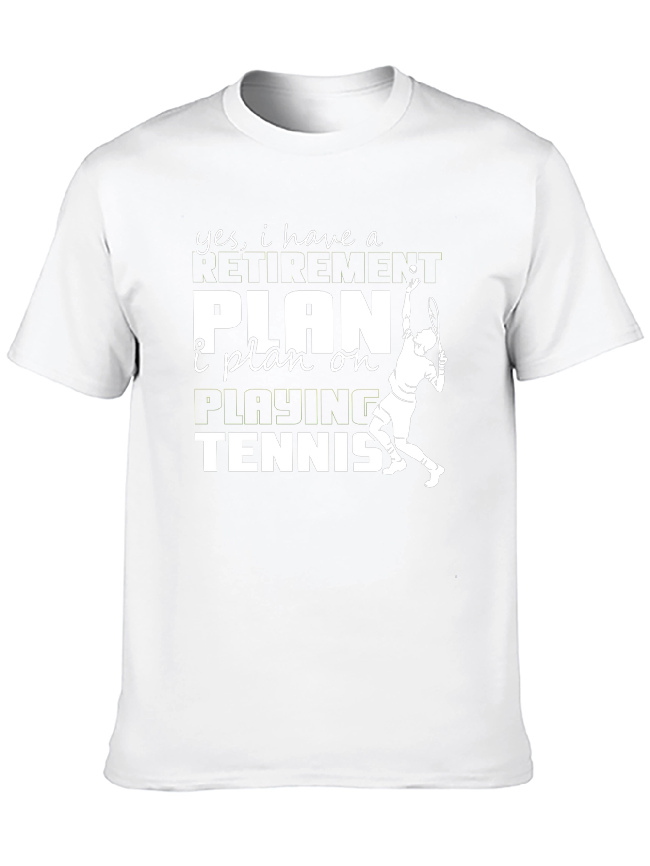 Black Funny Tennis Retirement Plan T-Shirt view 10