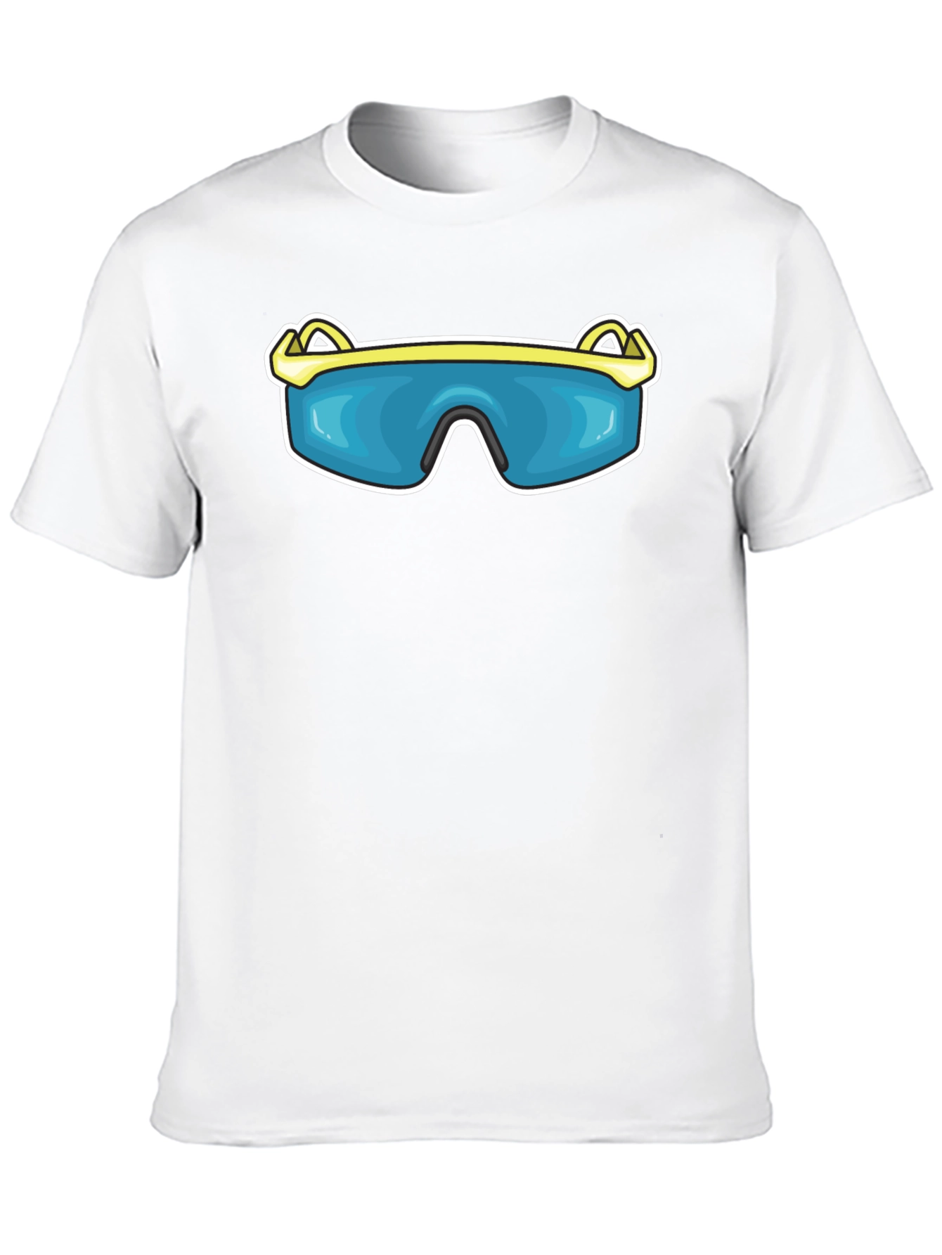 Black Sunglasses Graphic Tee - Fun & Stylish Black T-Shirt view 10