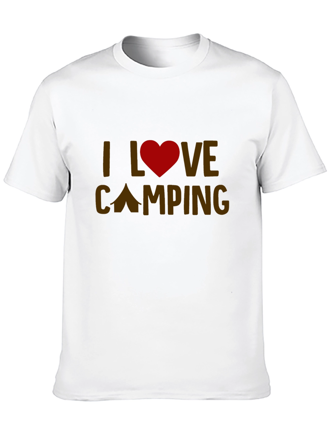 Black I Love Camping Graphic Tee - Black Casual T-Shirt view 10