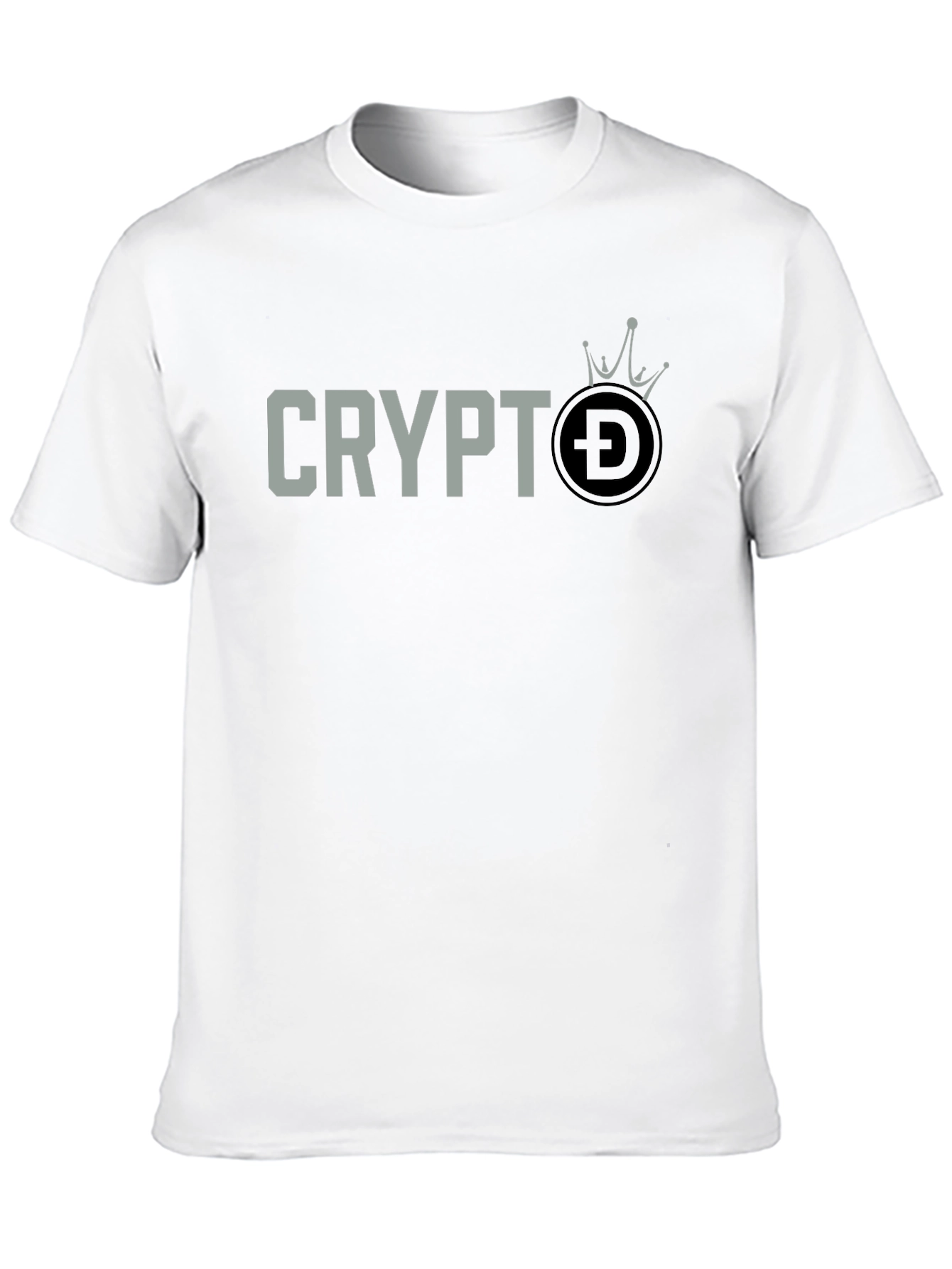 Black Crypto DOGE Crown T-Shirt - Black Graphic Tee view 10