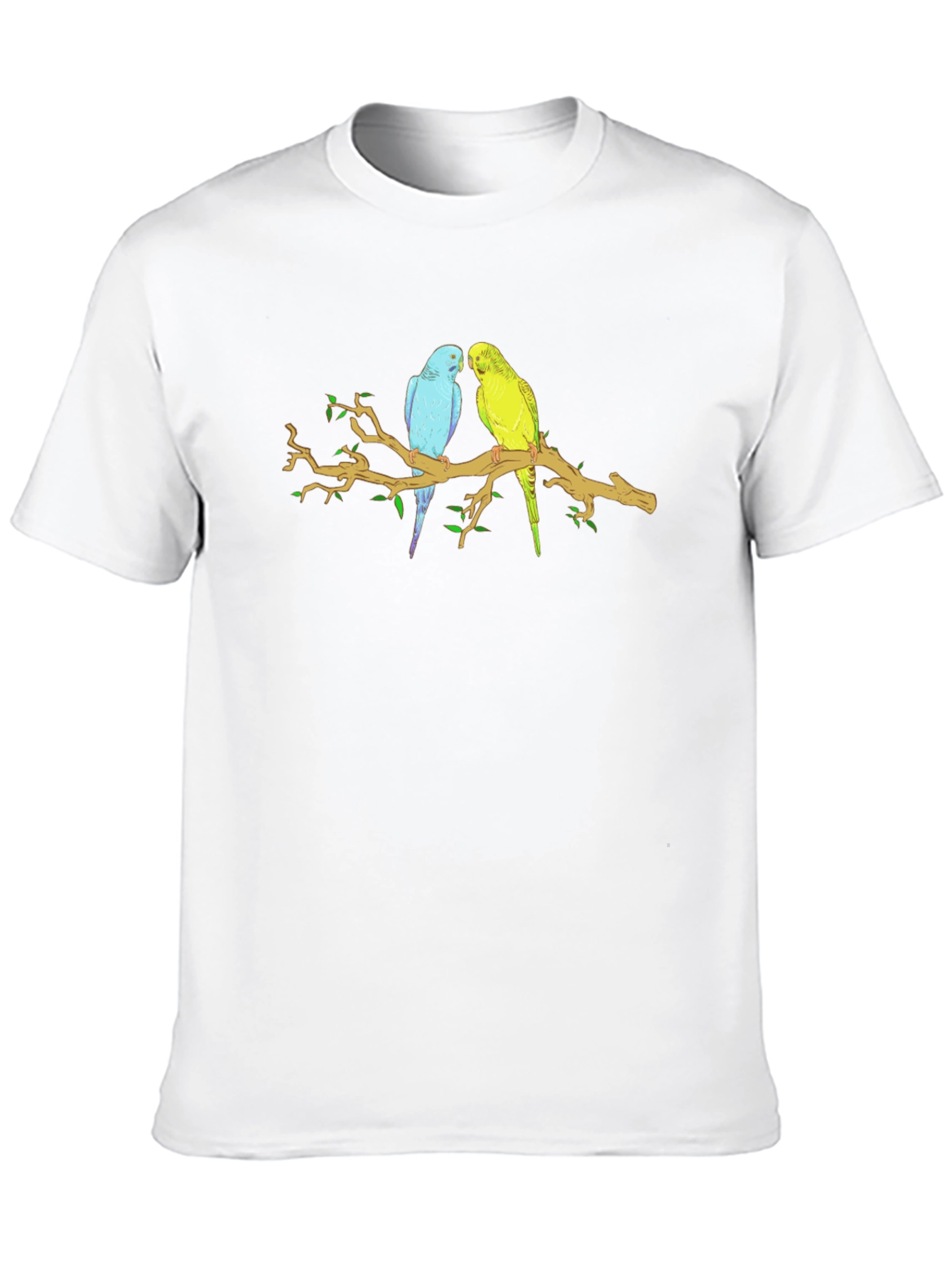 Black Parakeet Branch Graphic T-Shirt view 10