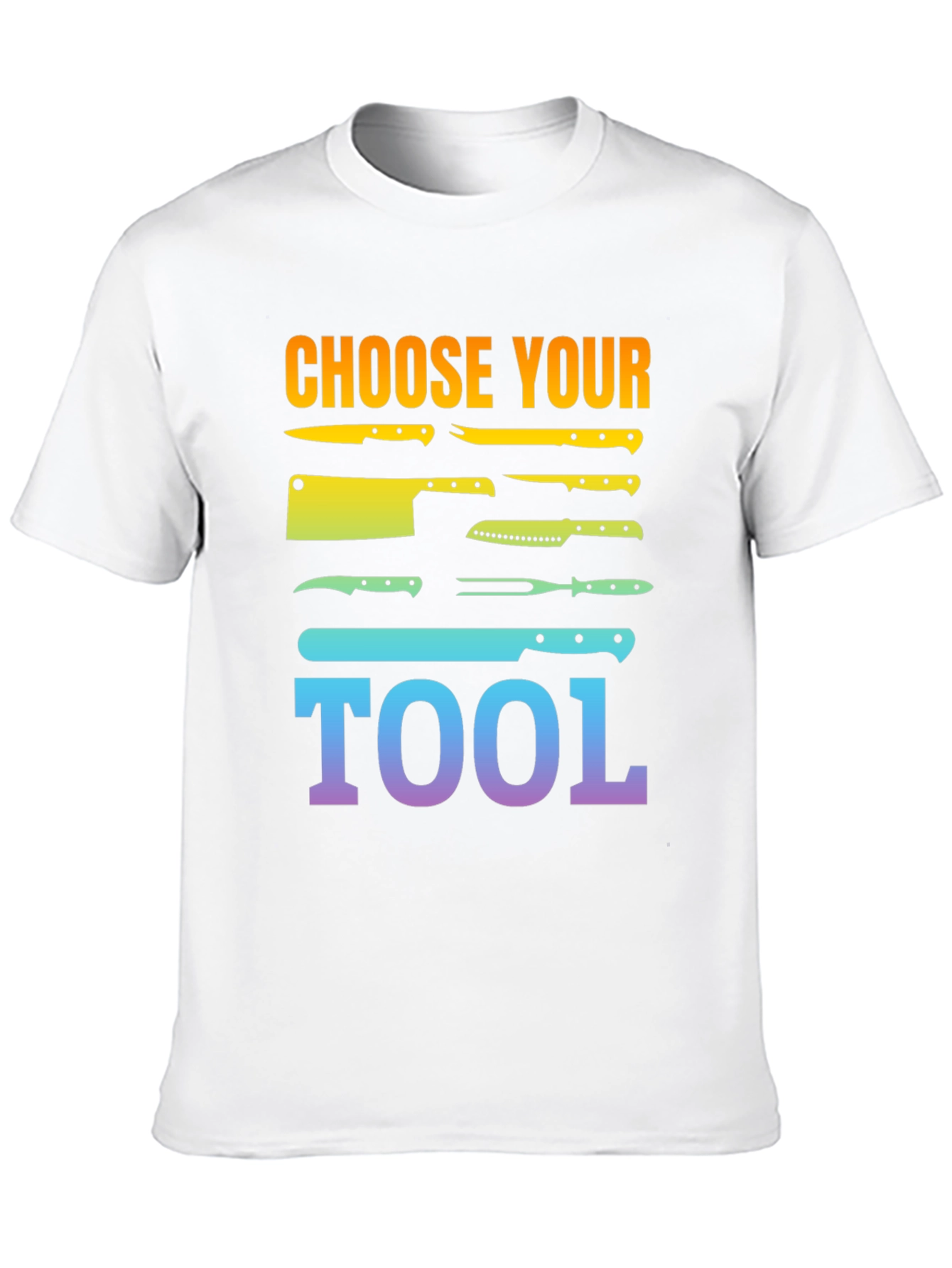 Black Choose Your Tool Knife T-Shirt - Culinary Chef Gift view 10