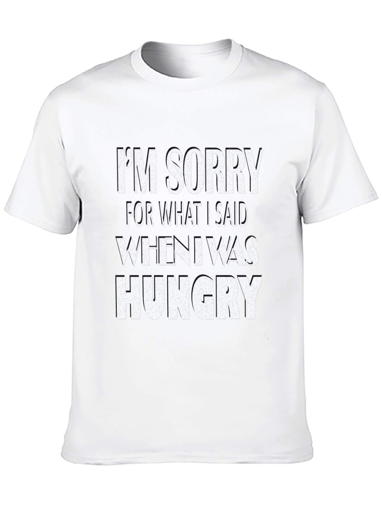 Black I'm Sorry When Hungry Black Graphic Tee view 10