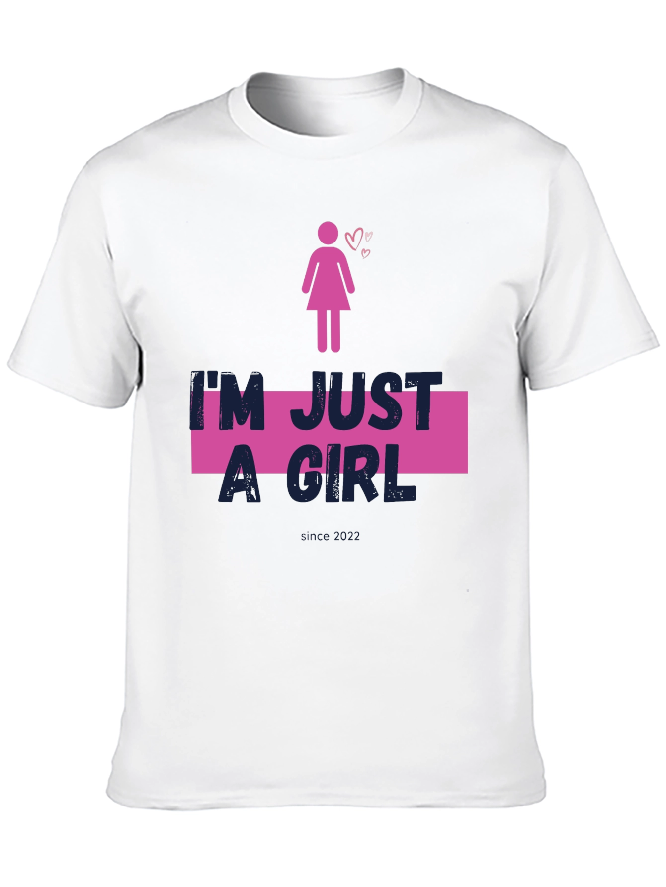Black I'm Just A Girl Black Tee view 10