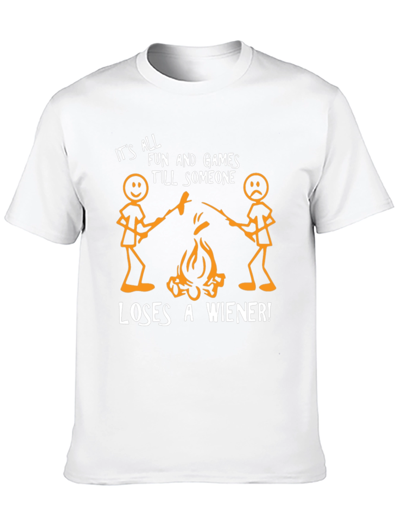 Black Funny Wiener Roast T-Shirt - All Fun and Games Until... view 10