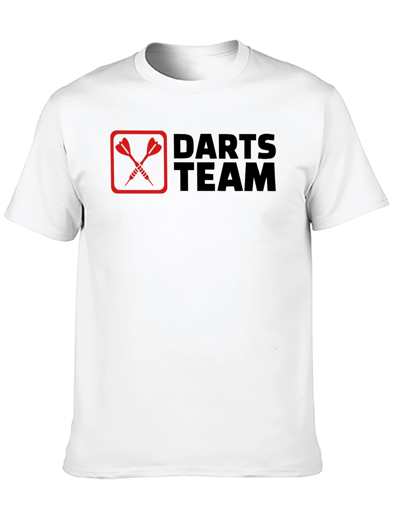 Black Darts Team Graphic Tee - Black Cotton T-Shirt view 10