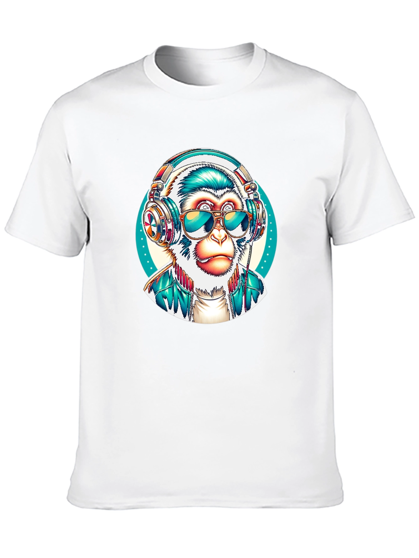 Black Monkey DJ Graphic T-Shirt - Cool & Unique Design view 10