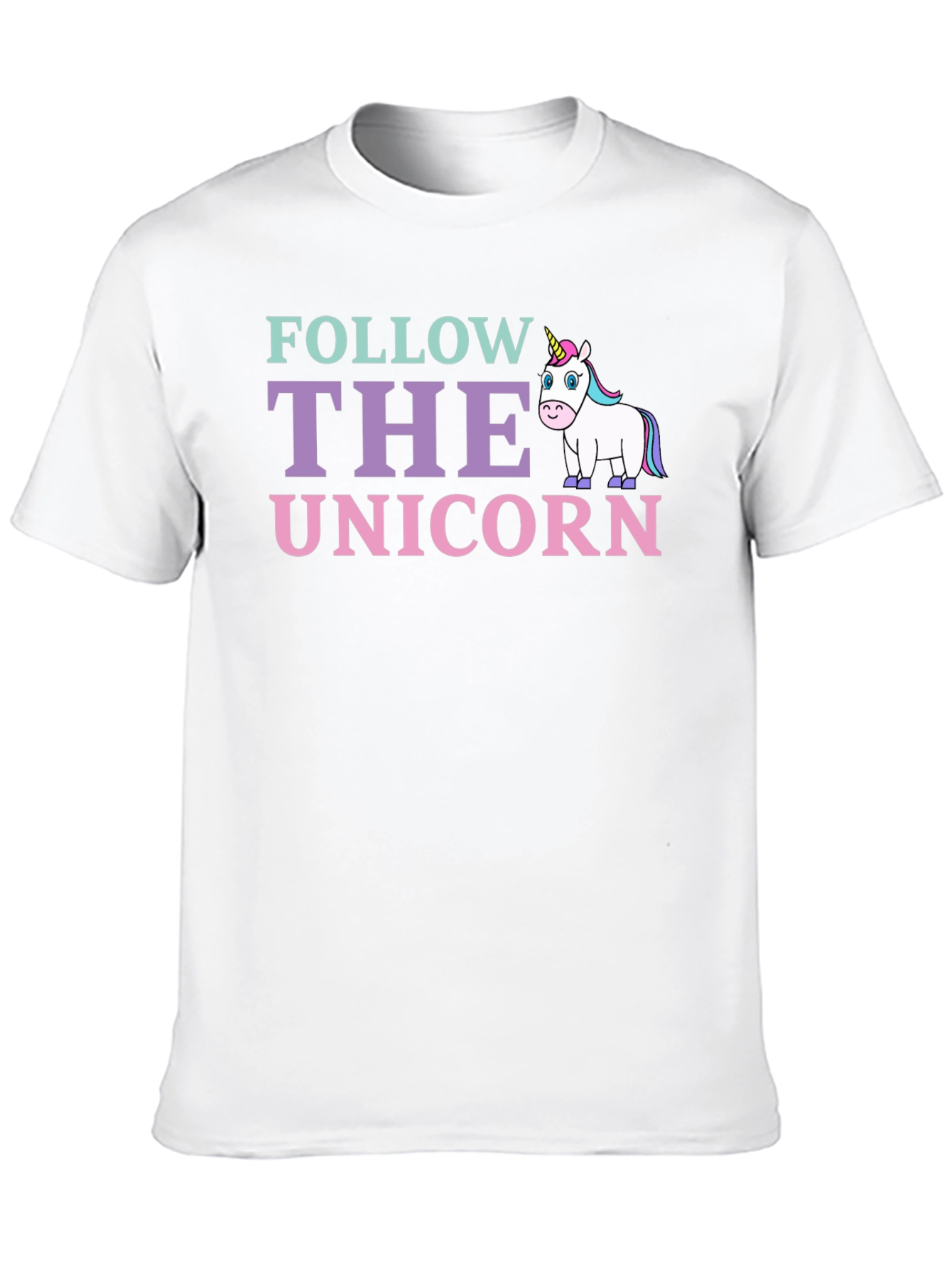 Black Follow The Unicorn Graphic T-Shirt view 10