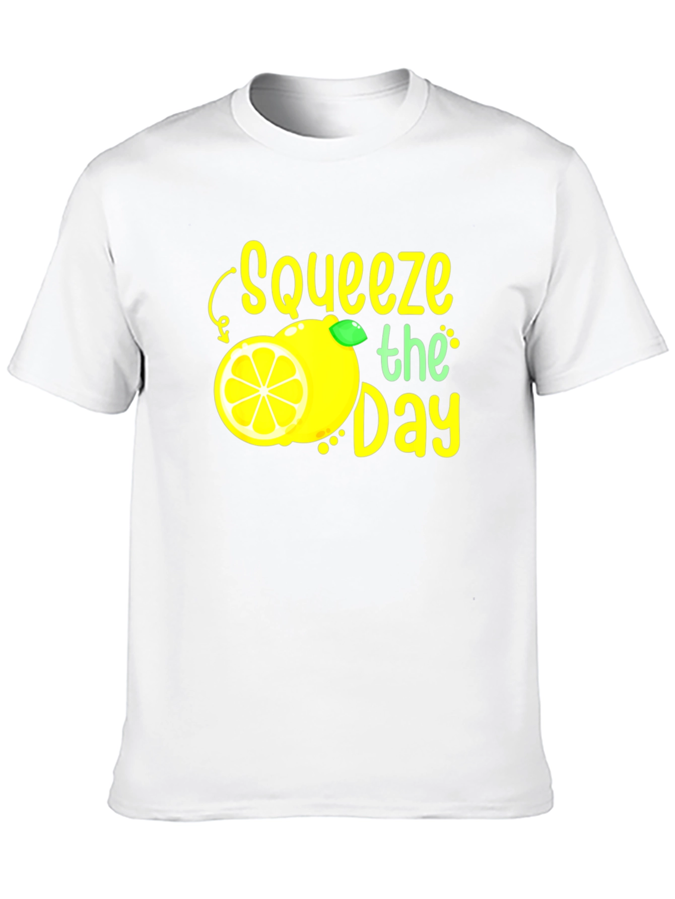 Black Squeeze the Day Graphic Tee - Black Cotton T-Shirt view 10