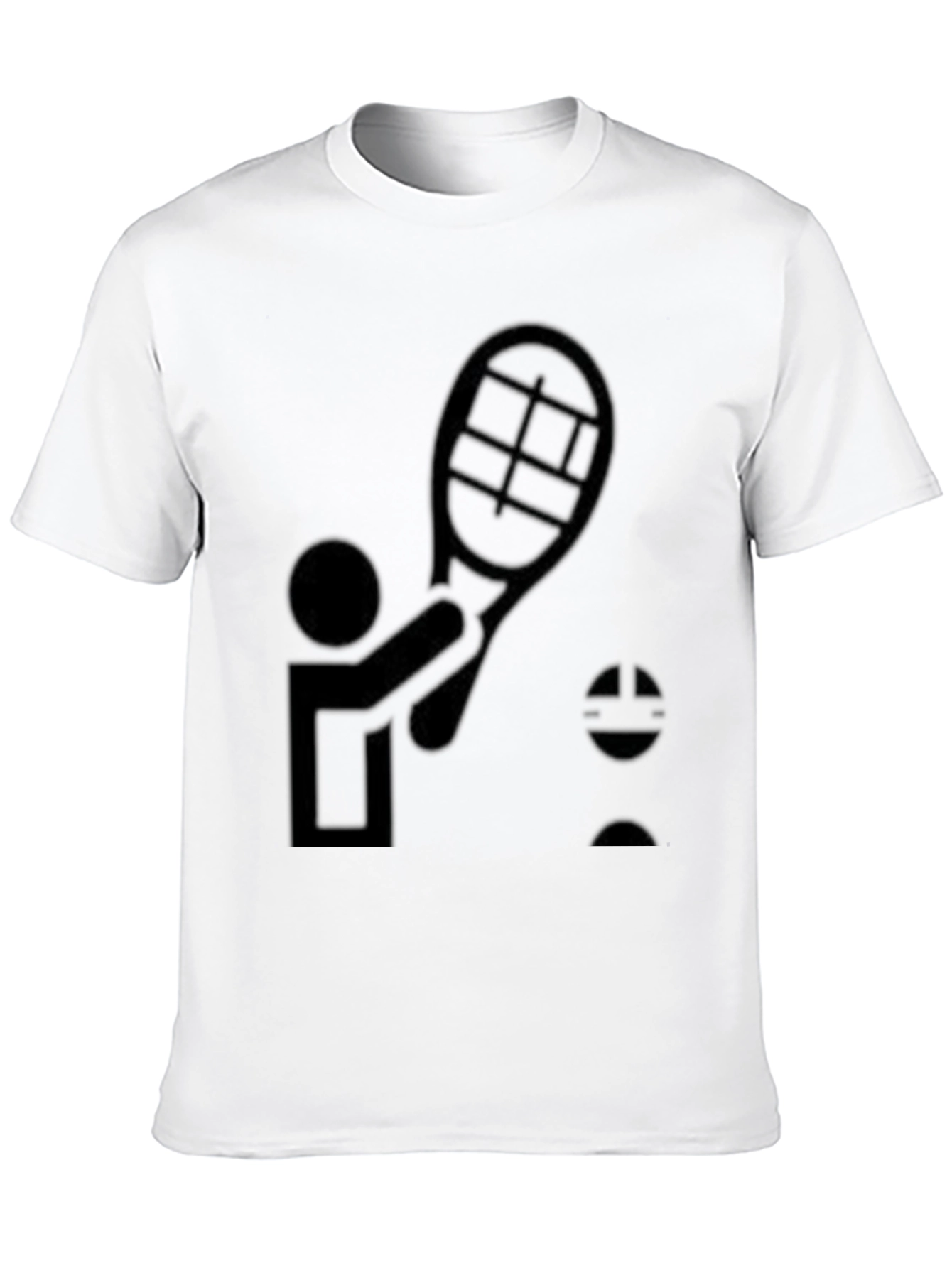 Black Tennis Player Graphic Tee - Black view 10