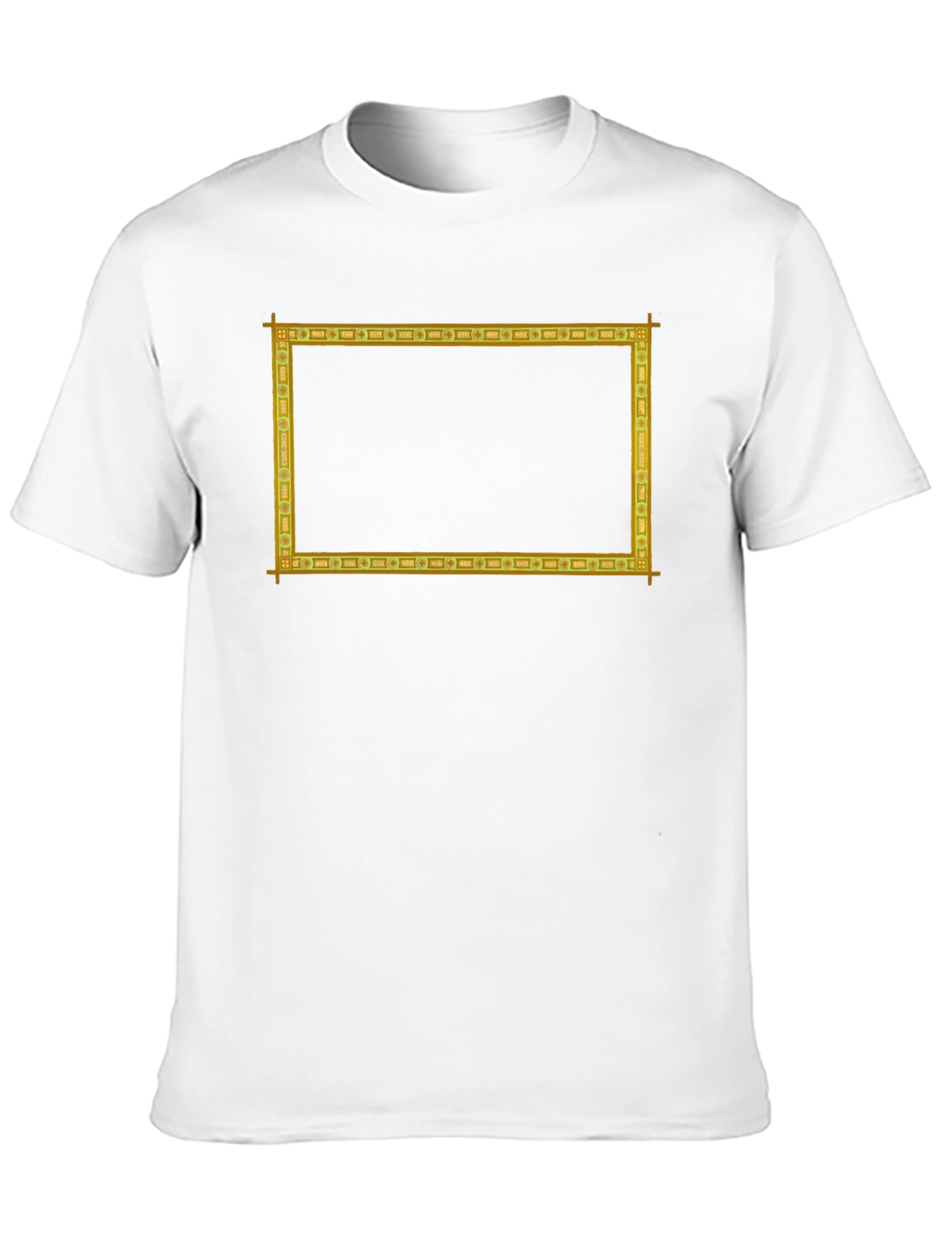 Black Golden Frame Graphic T-Shirt view 10