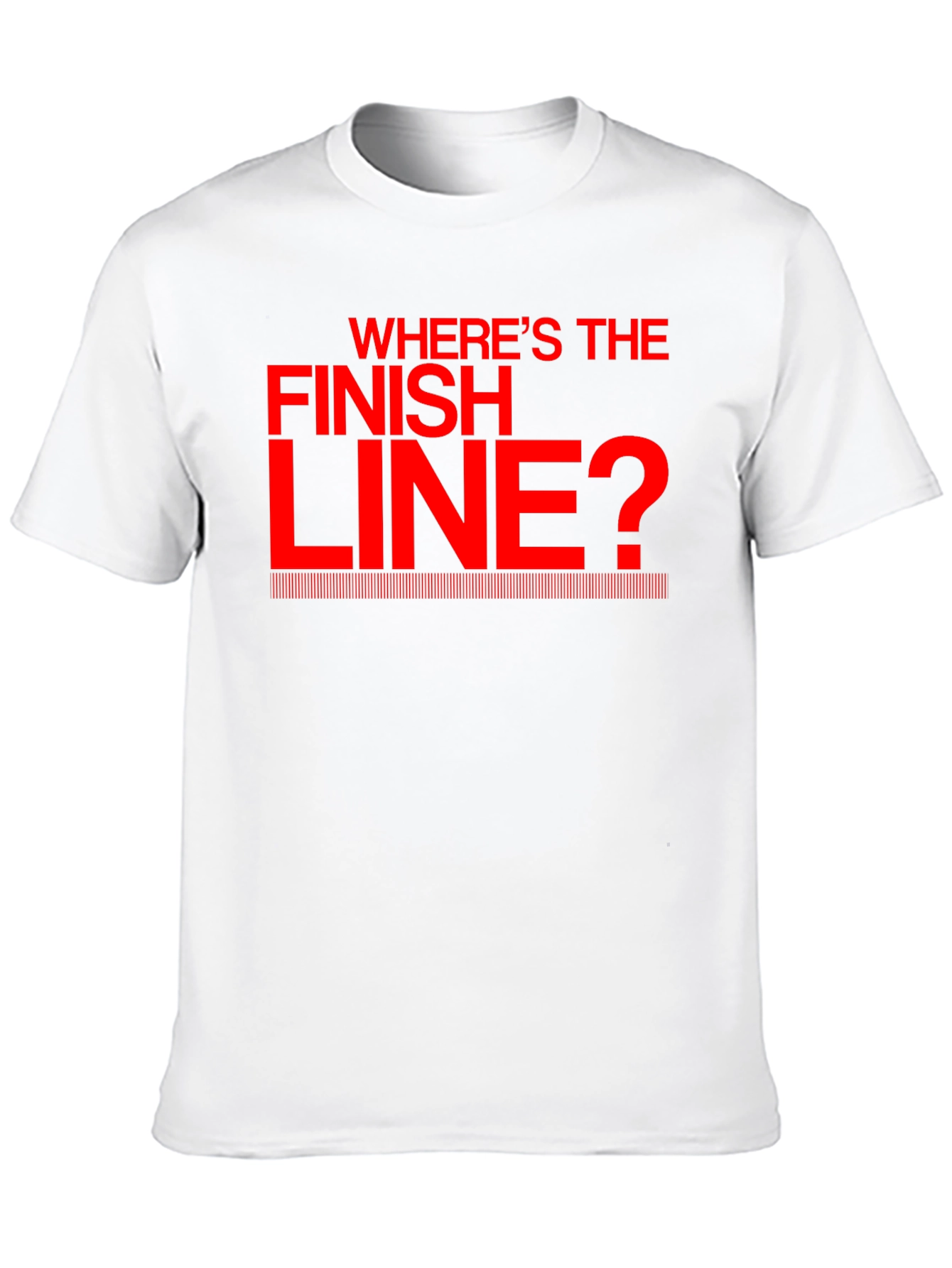 Black Where's the Finish Line? Black T-Shirt view 10