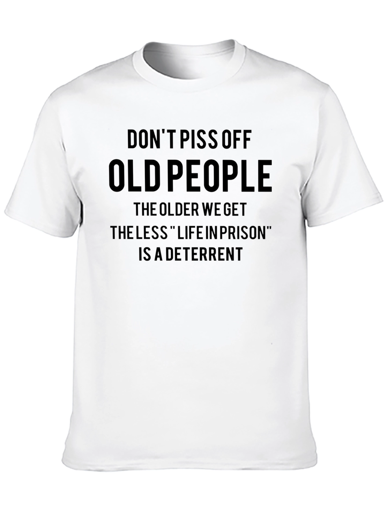 Black Don't Piss Off Old People Graphic T-Shirt view 10