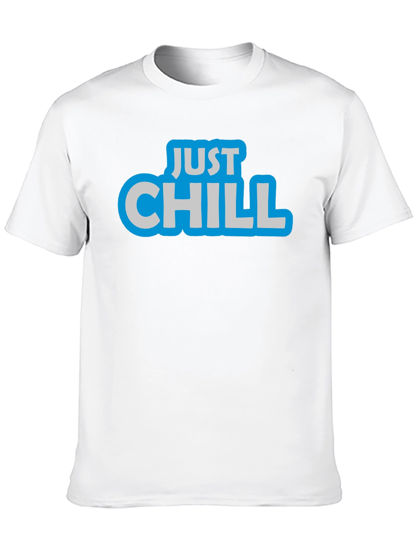 Black Just Chill Black Graphic T-Shirt view 10
