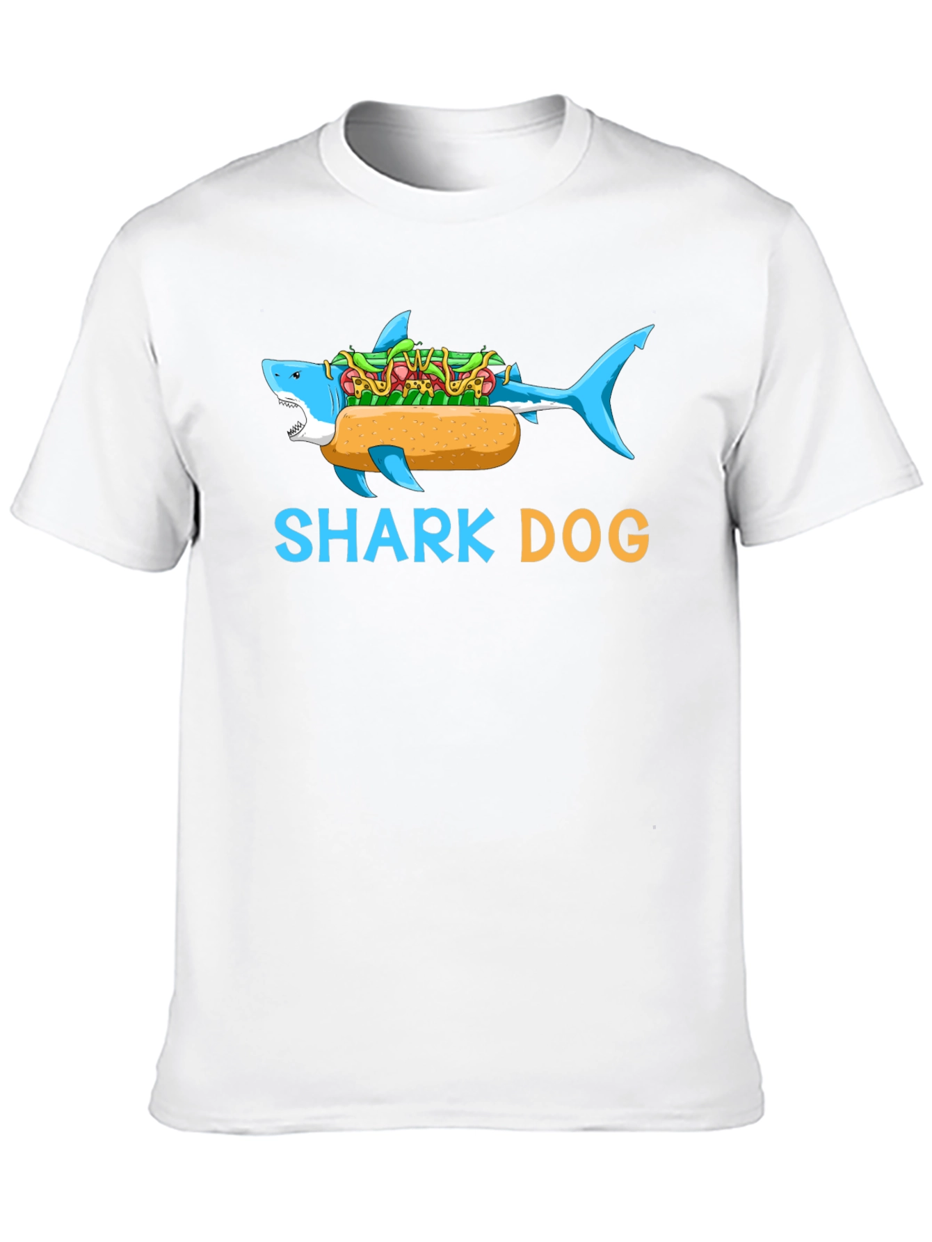 Black Shark Dog Graphic T-Shirt - Funny Novelty Tee view 10