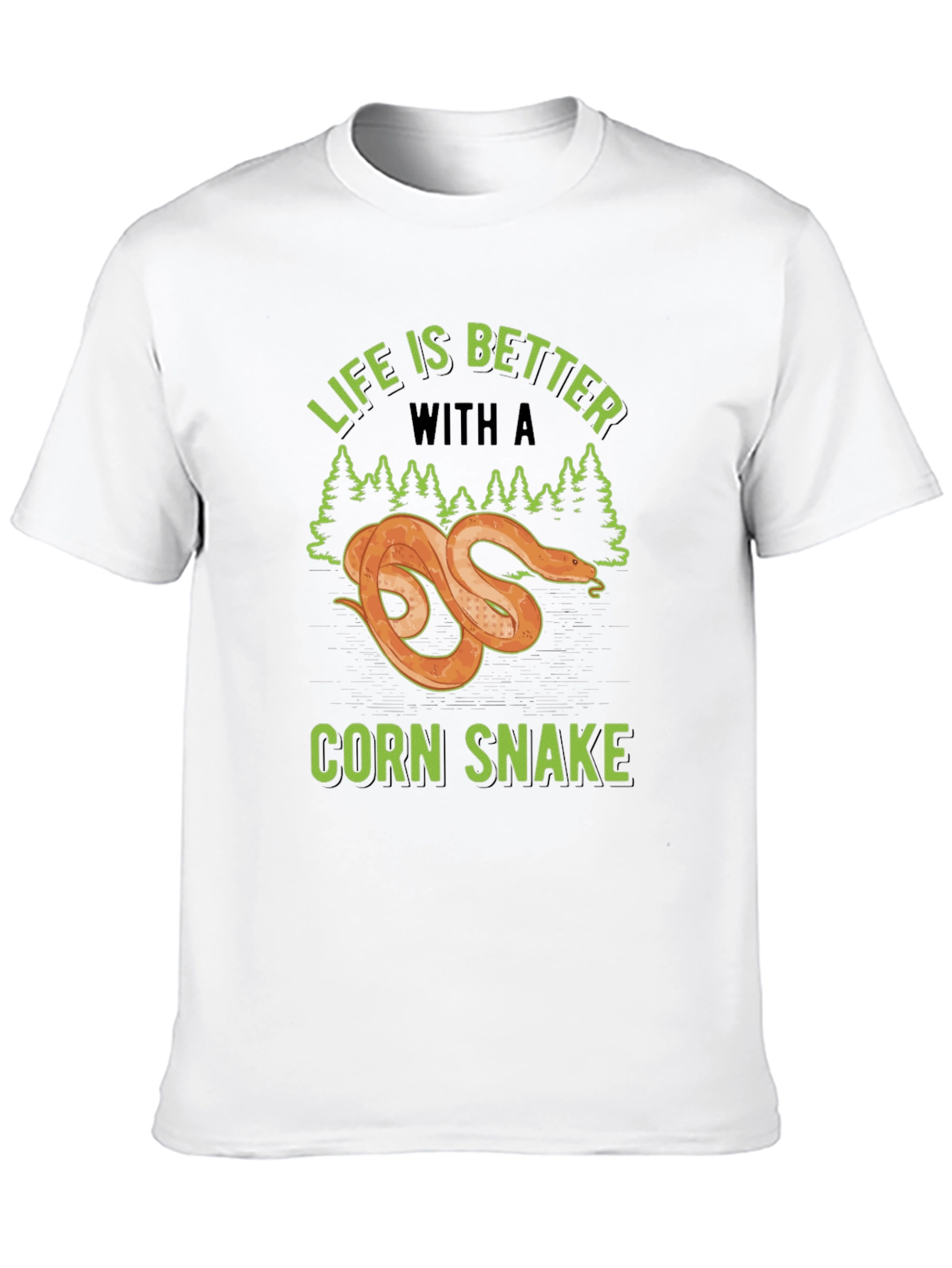 Black Life is Better with a Corn Snake Graphic T-Shirt view 10