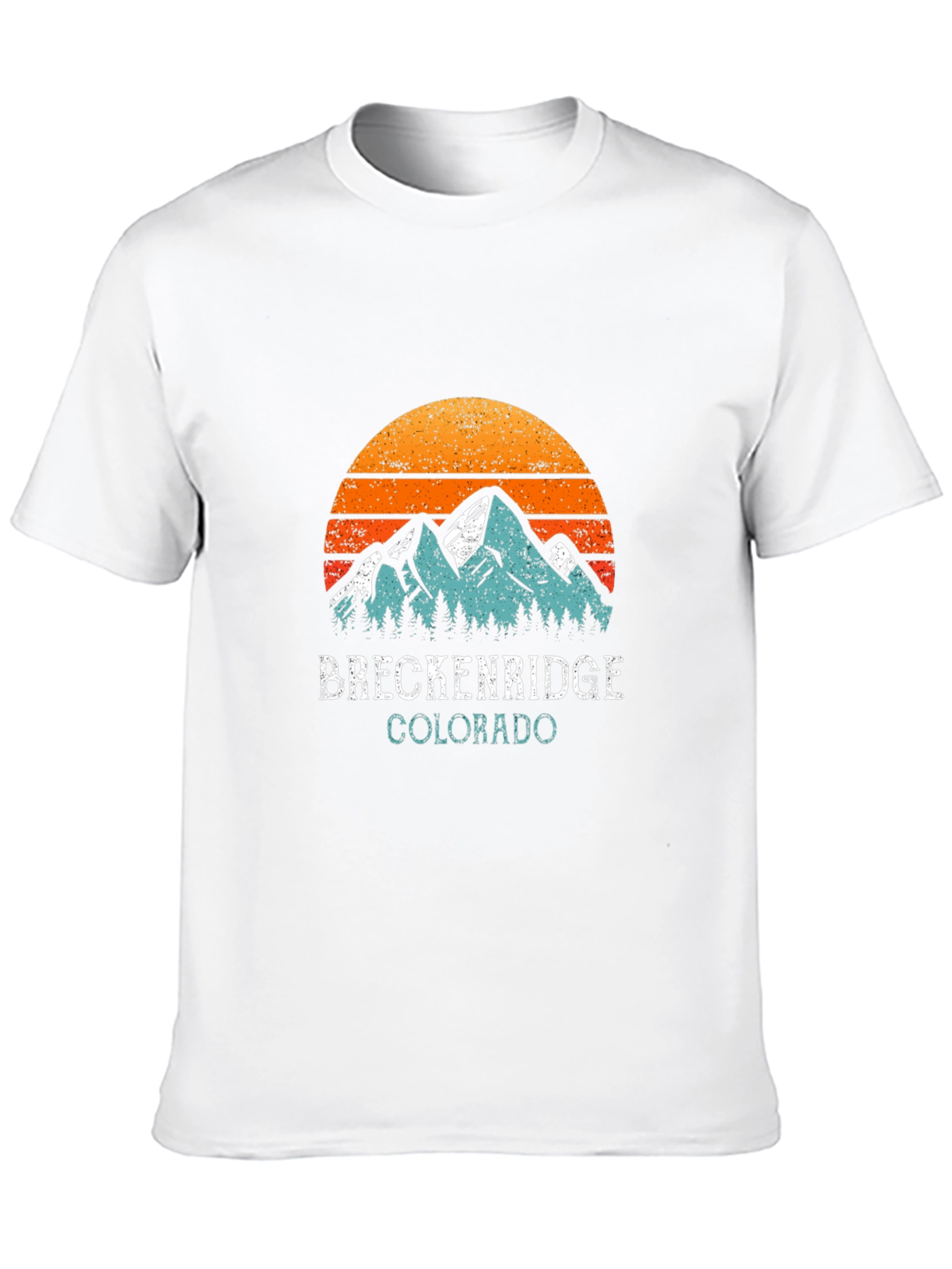 Black Breckenridge Colorado Vintage Style T-Shirt view 10