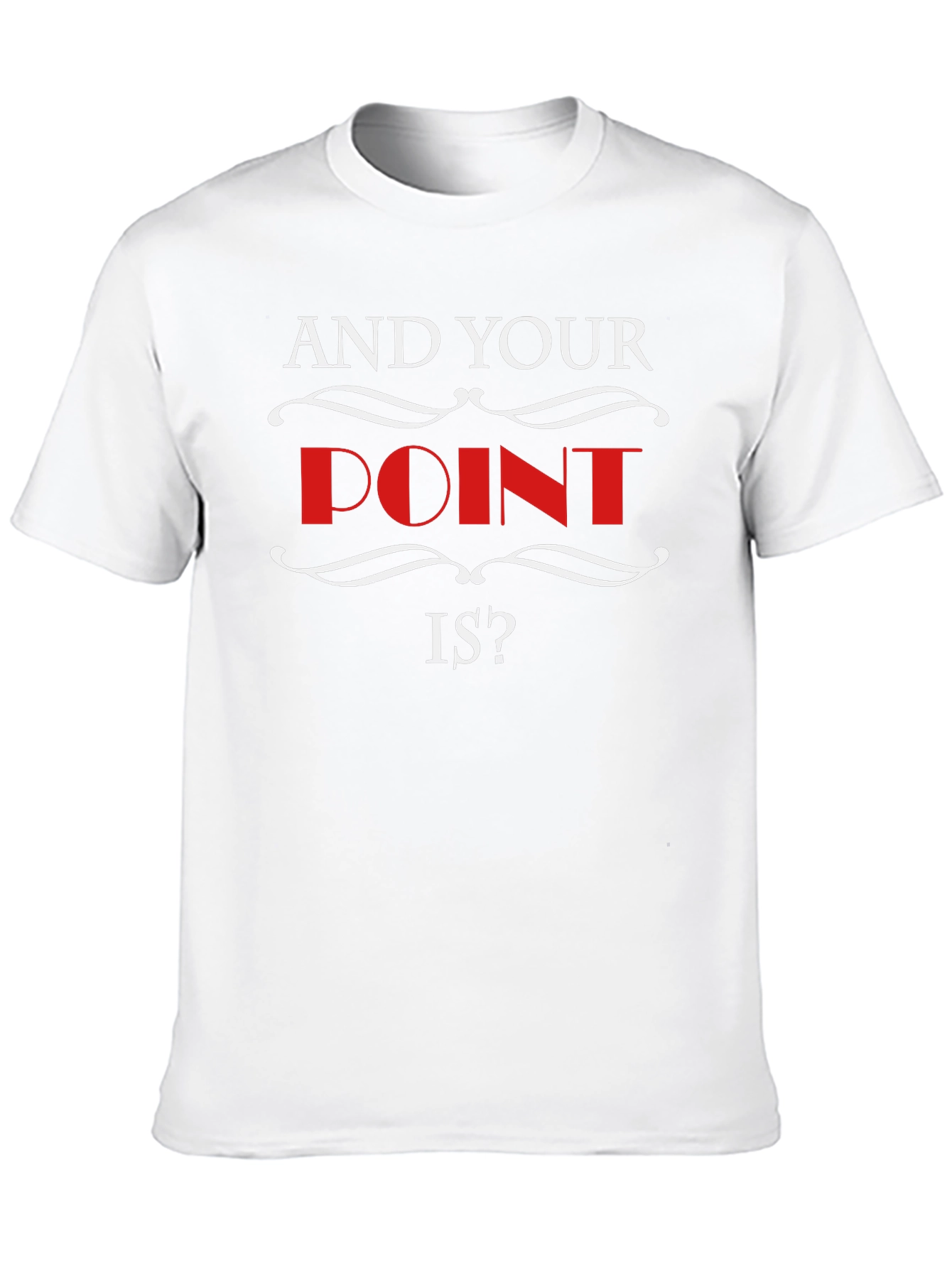 Black And Your Point Is? Graphic Tee - Black view 10