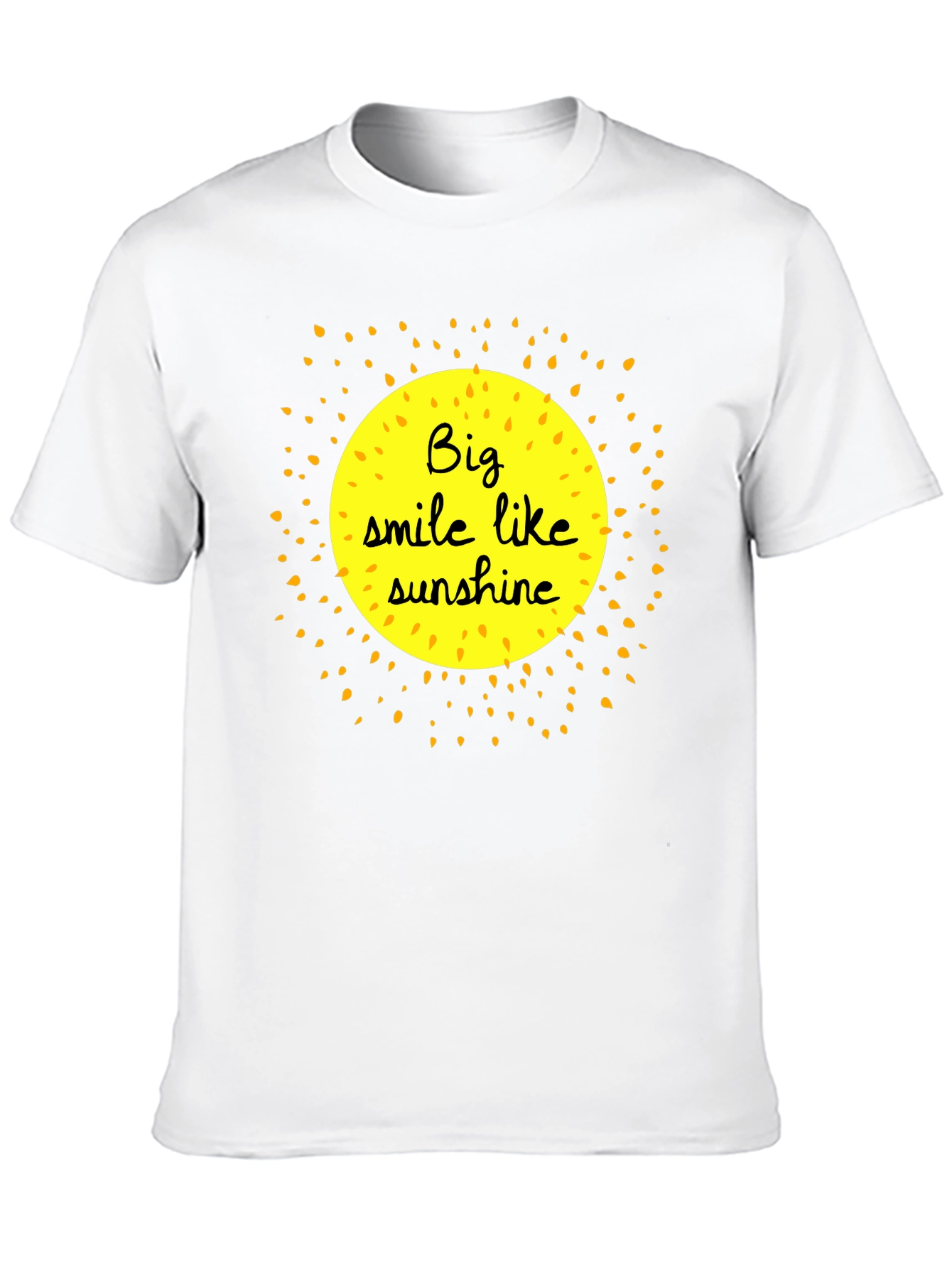 Smile Like Sunshine Black Graphic T-Shirt - 10