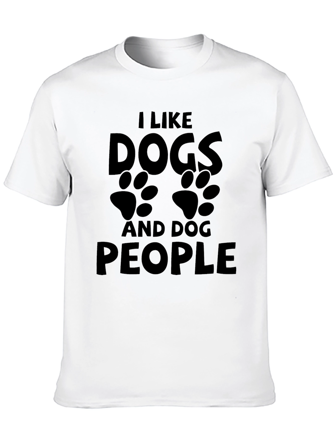 Black I Like Dogs And Dog People T-Shirt view 10