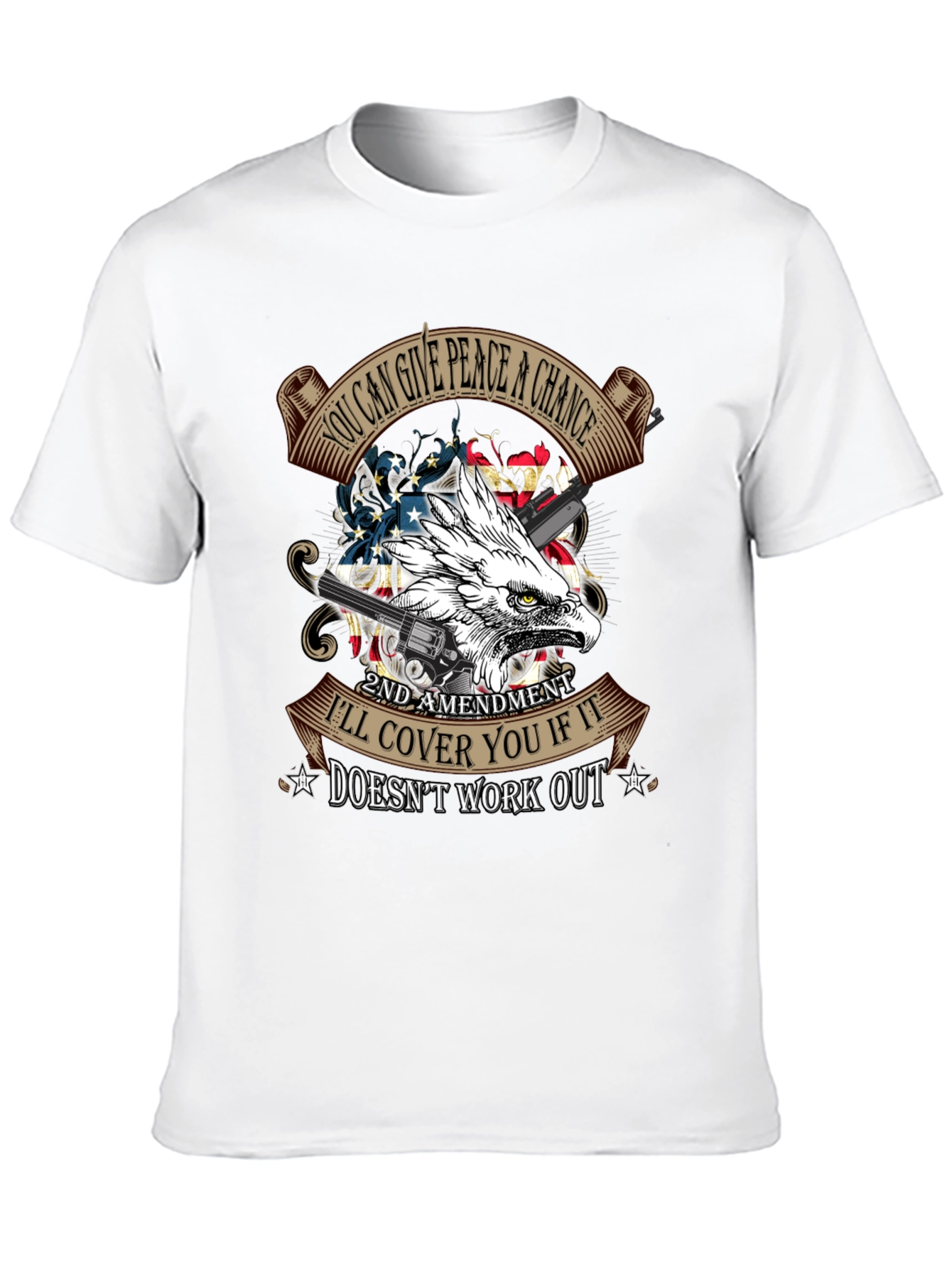 2nd Amendment Eagle T-Shirt: Peace & Protection - 10
