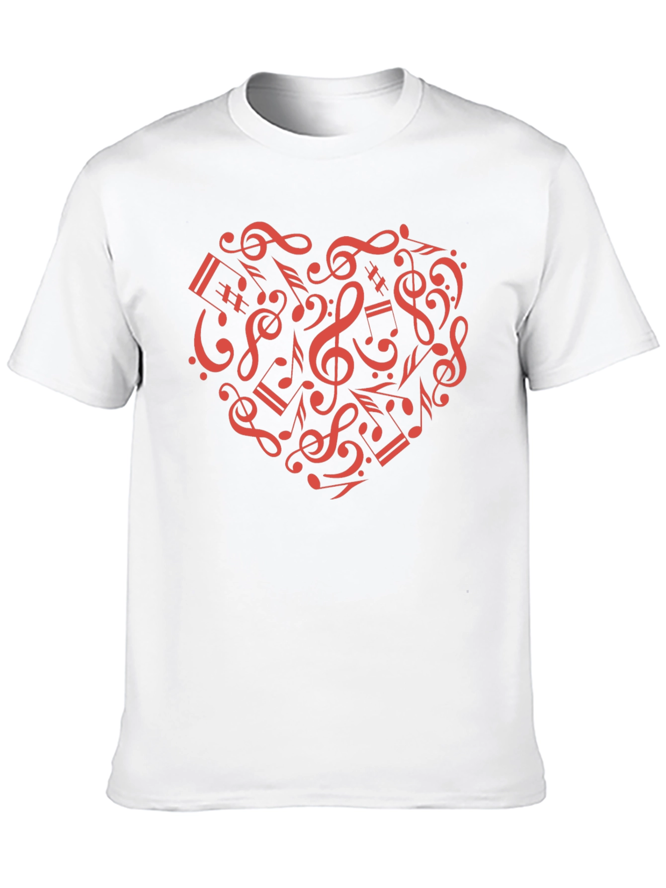 Black Musical Heartbeat Black T-Shirt view 10