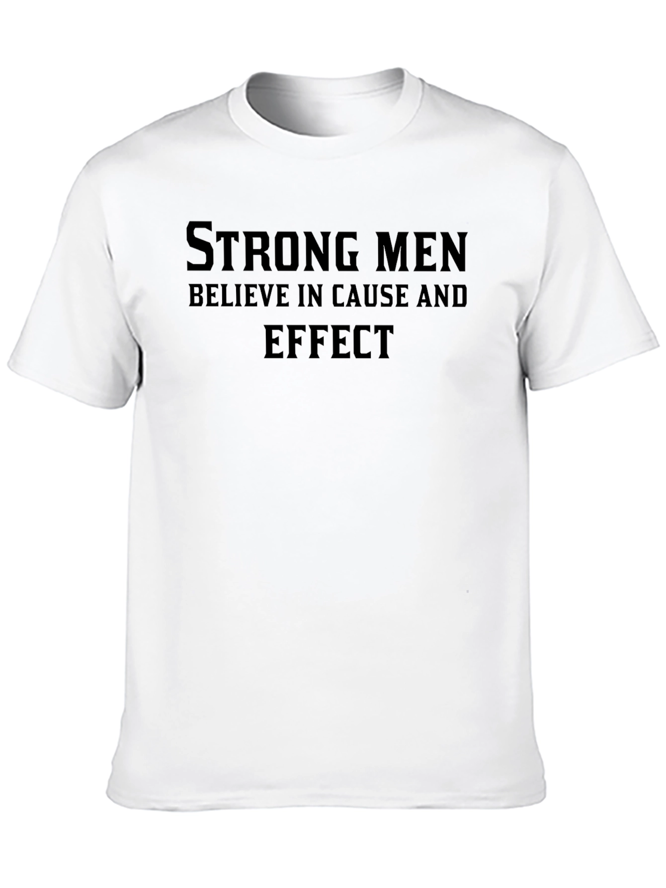Black Strong Men Graphic Tee - Cause and Effect view 10