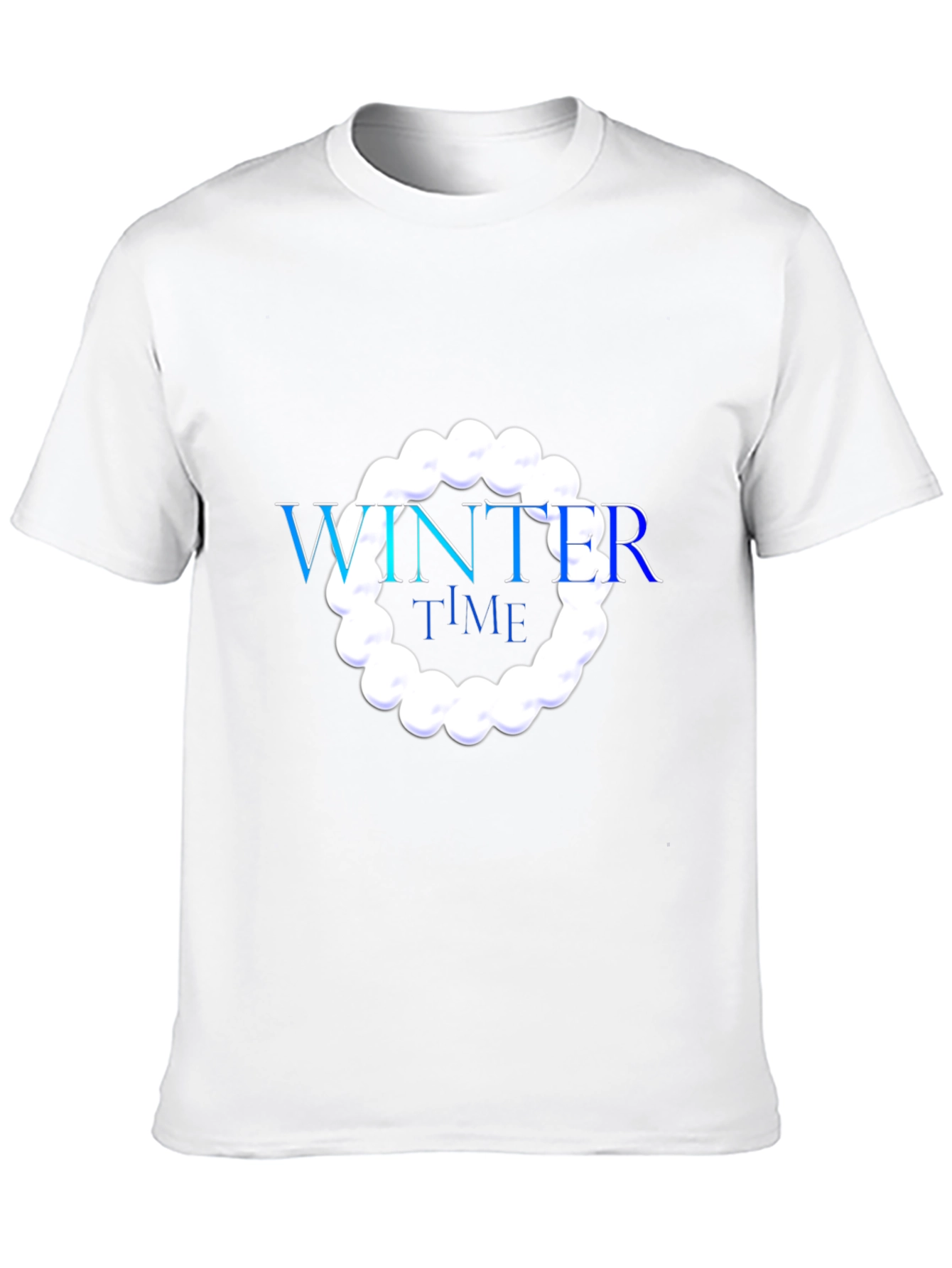 Black Winter Time Graphic Black T-Shirt view 10