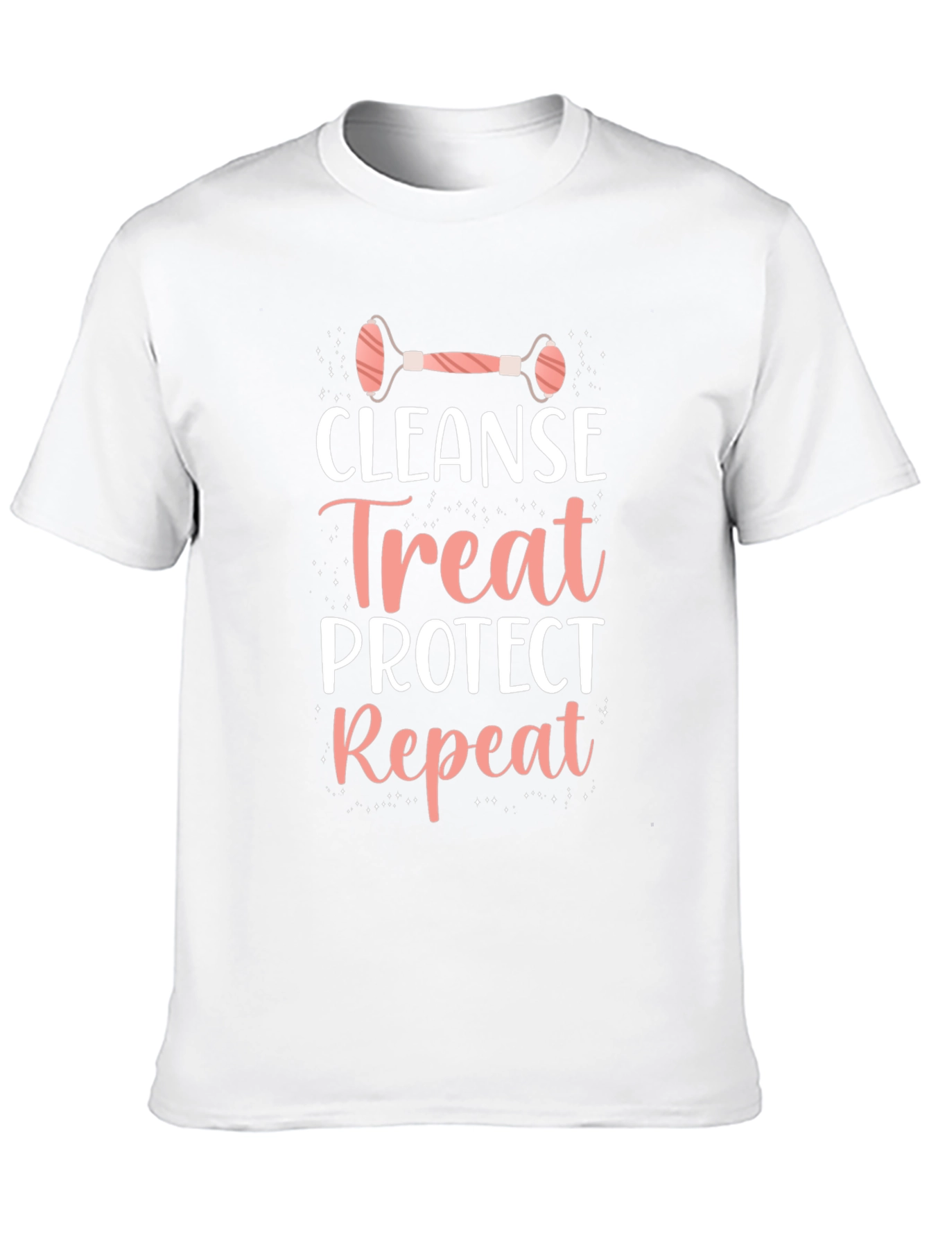 Black Cleanse Treat Protect Repeat T-Shirt - Skincare Routine view 10