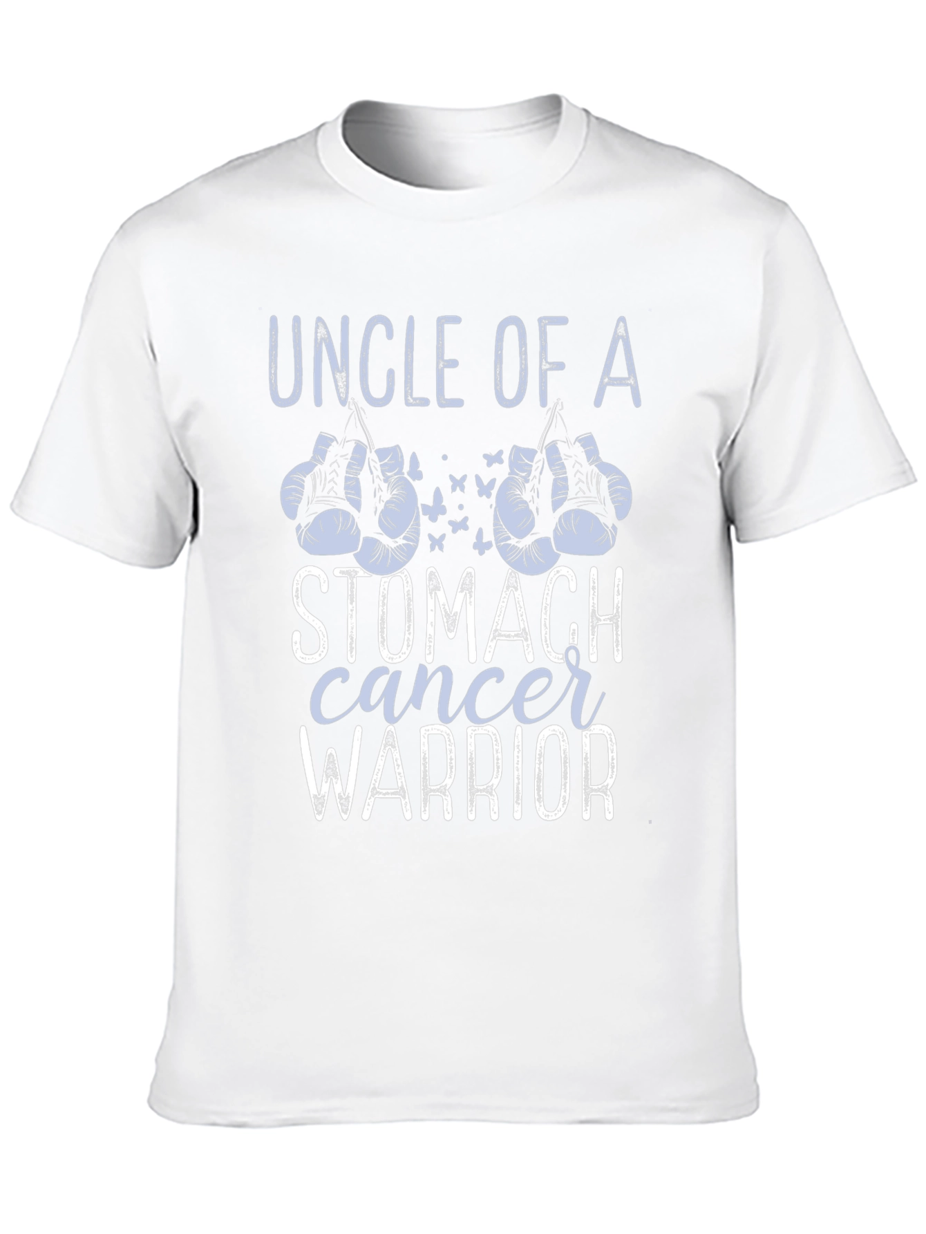 Black Uncle of a Stomach Cancer Warrior T-Shirt view 10