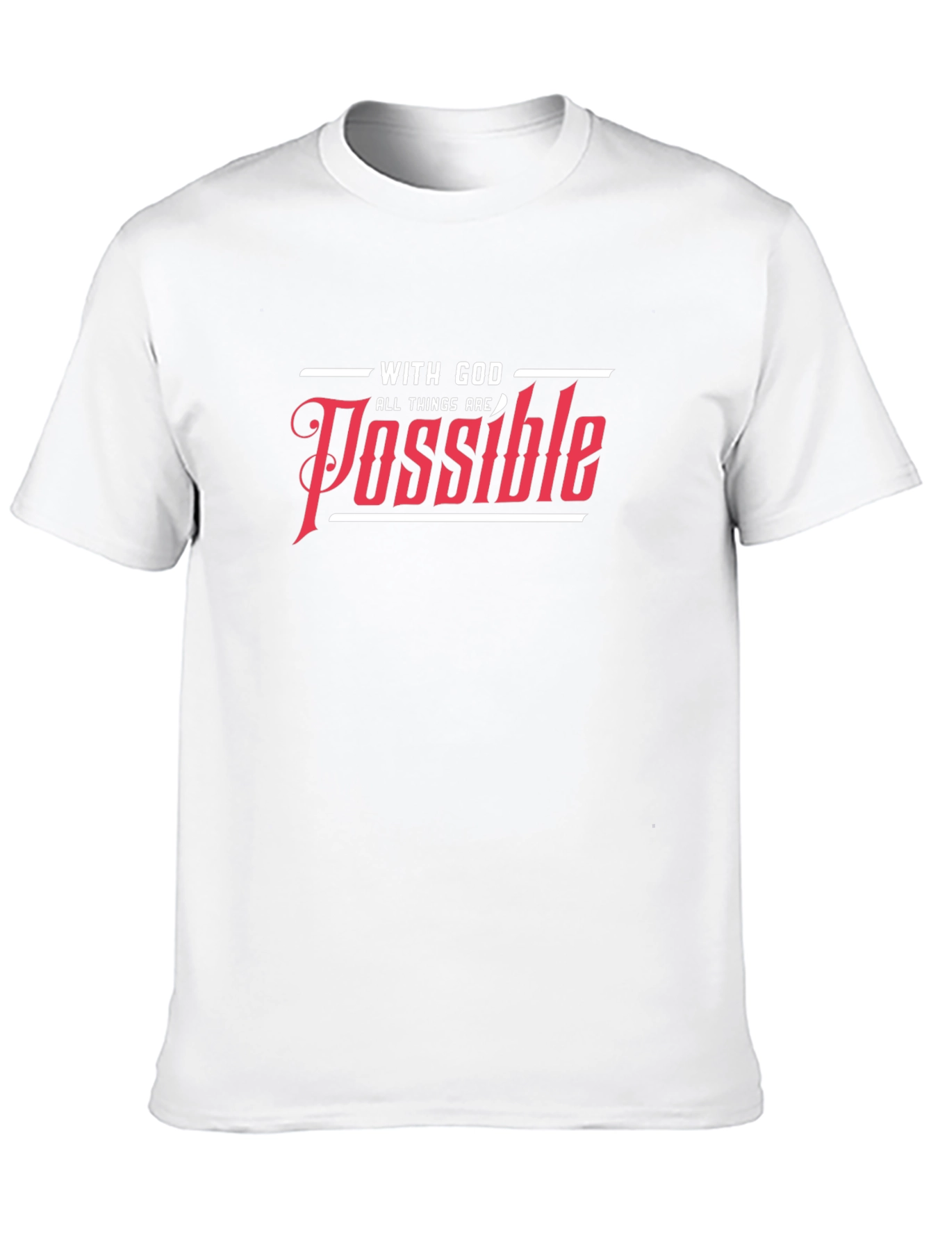 Black With God All Things Are Possible T-Shirt view 10