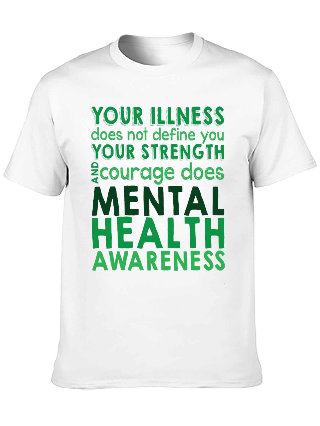 Black Mental Health Awareness T-Shirt - Inspirational Tee view 10