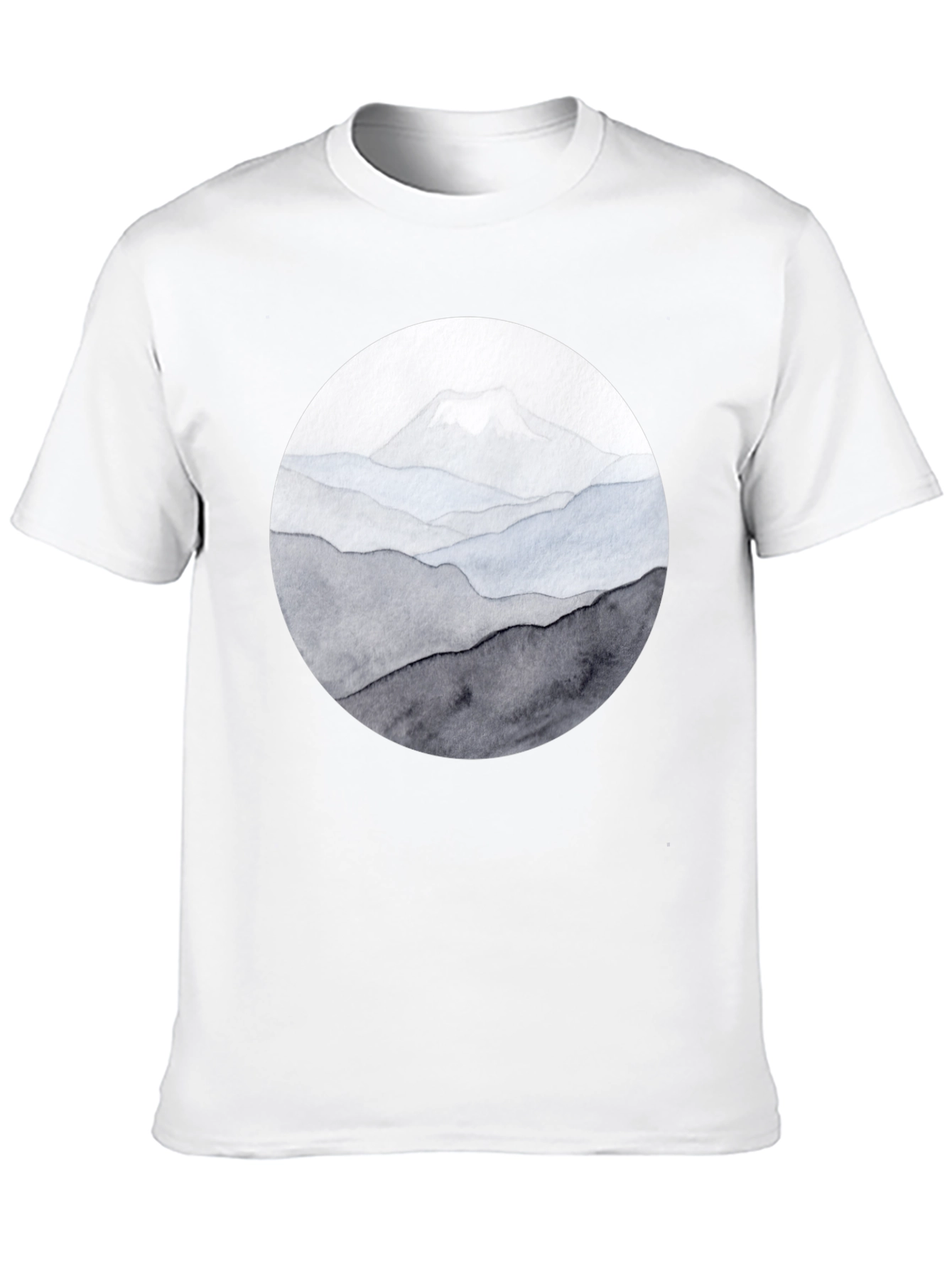 Black Mountain Range Graphic Tee - Black Casual Shirt view 10