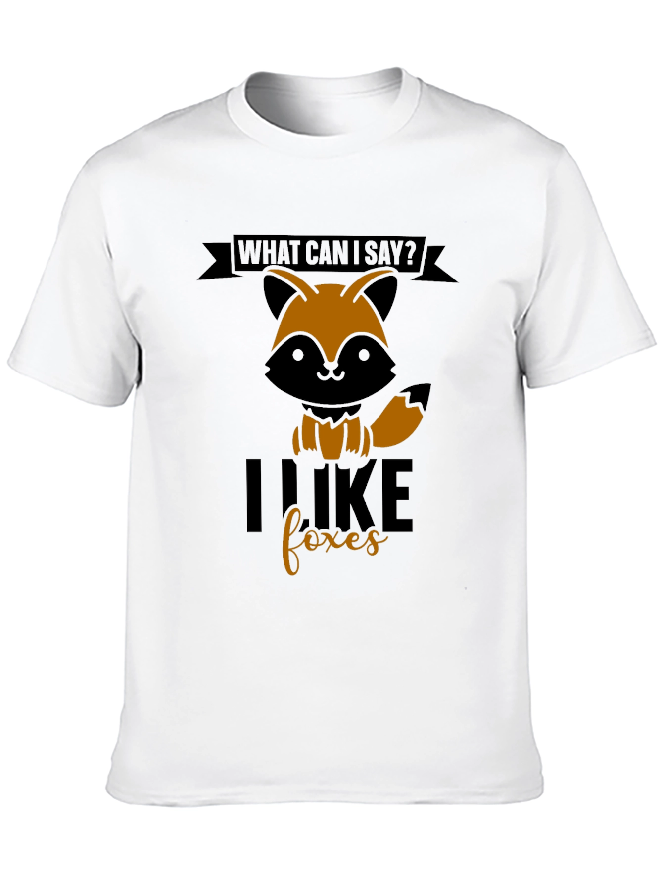 Black I Like Foxes T-Shirt - Graphic Tee for Animal Lovers view 10