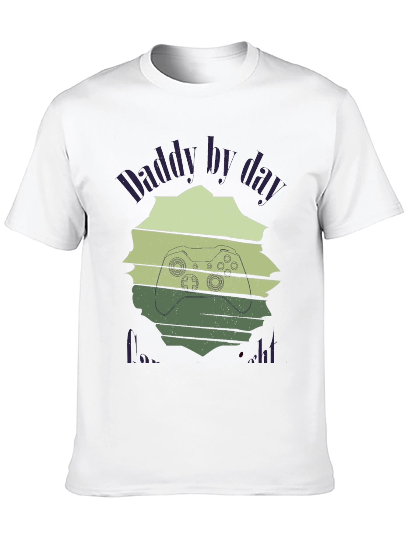 Black Daddy Gamer Black T-Shirt view 10