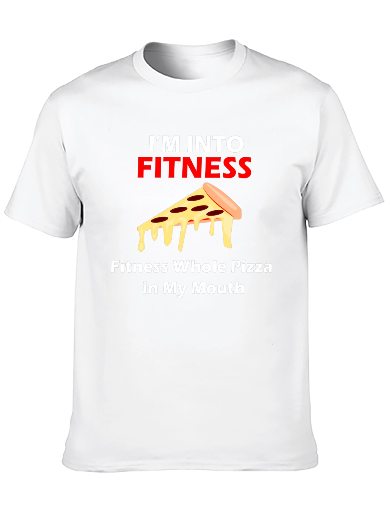 Black Fitness Pizza Graphic Tee view 10